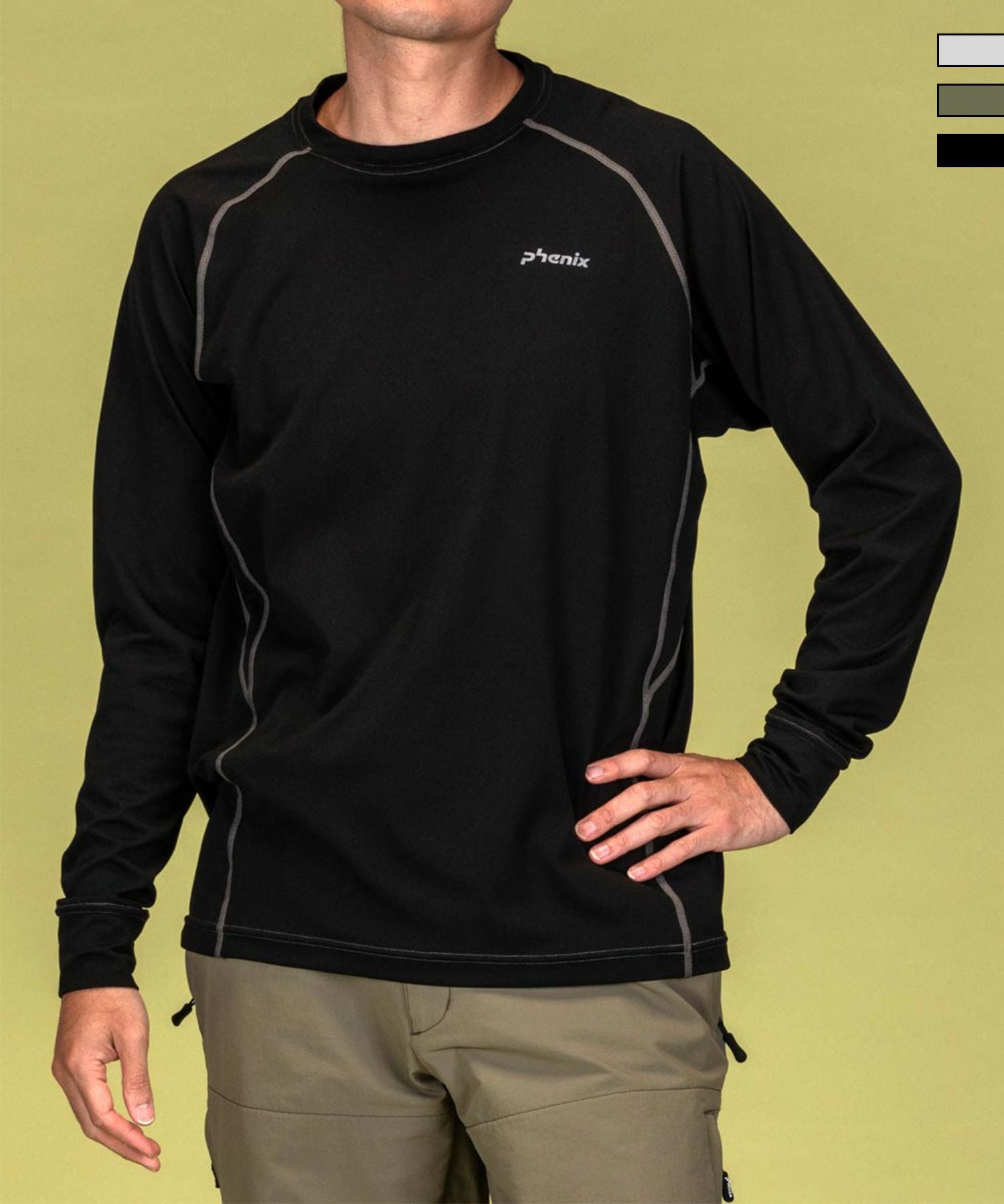 phenix outdoor(フェニックスアウトドア)クルーネック長袖Tシャツ