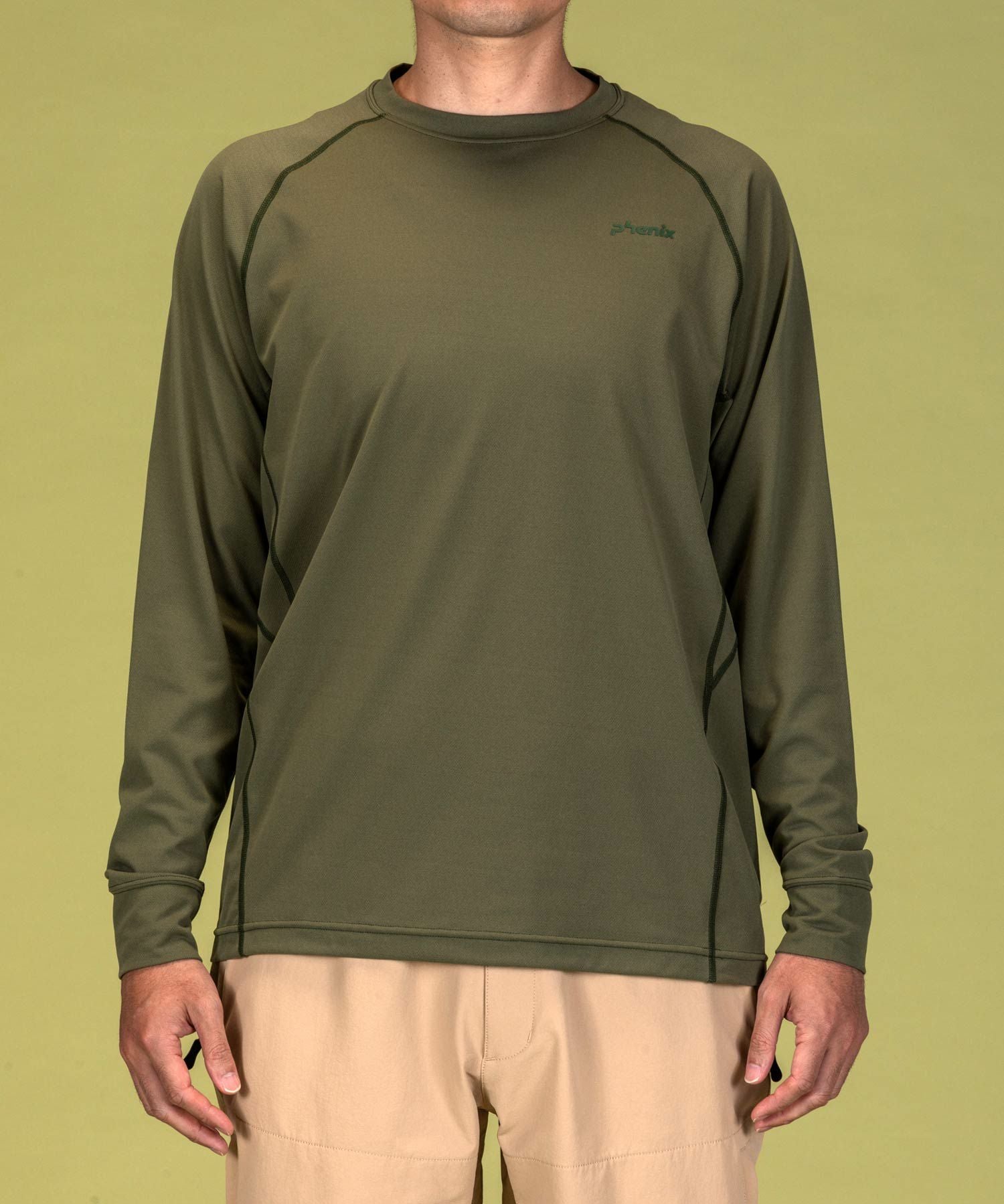phenix outdoor(フェニックスアウトドア)クルーネック長袖Tシャツ