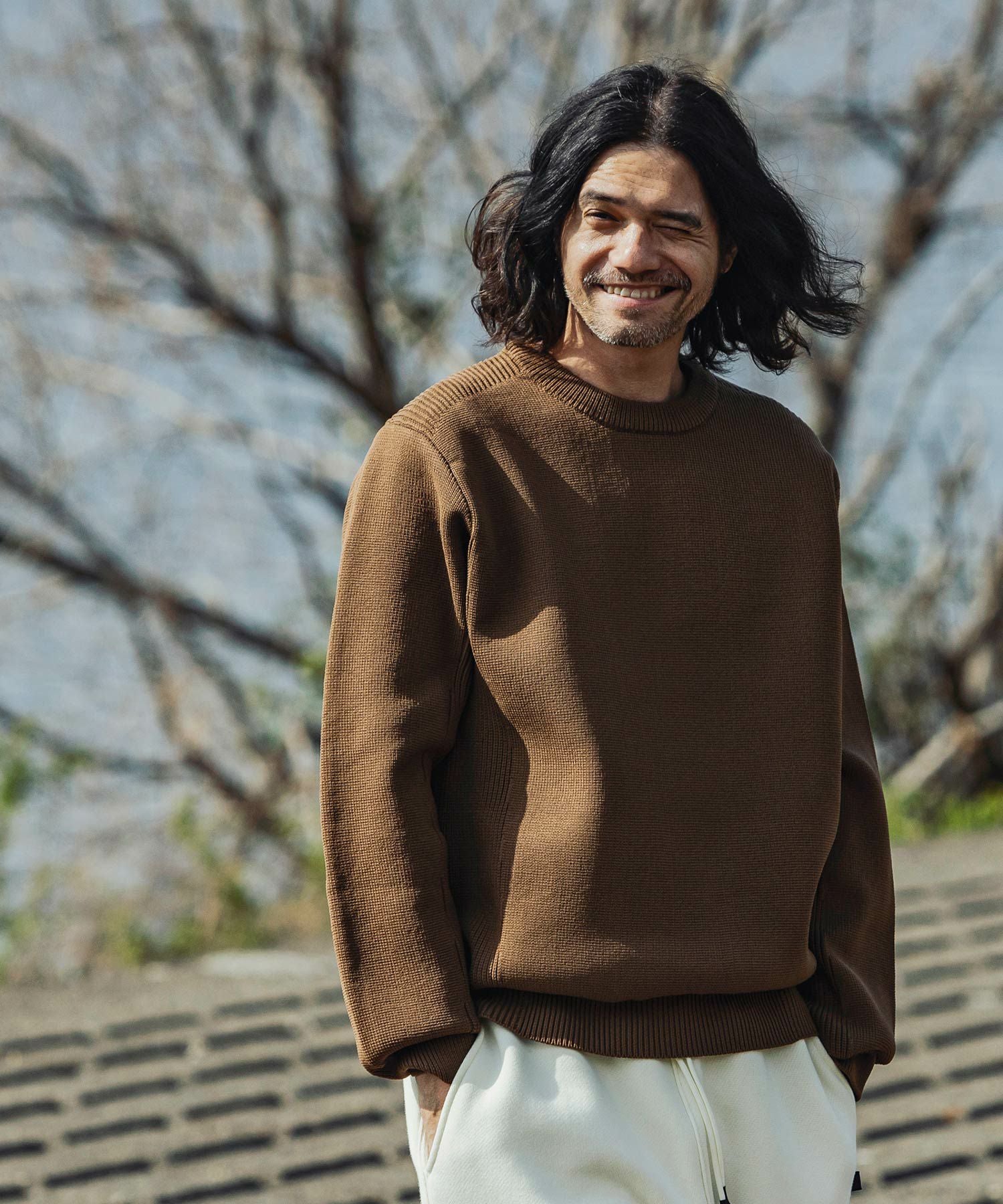 phenix(プラスフェニックス)HYBRID KNITTED LONG SLEEVE PULL OVER