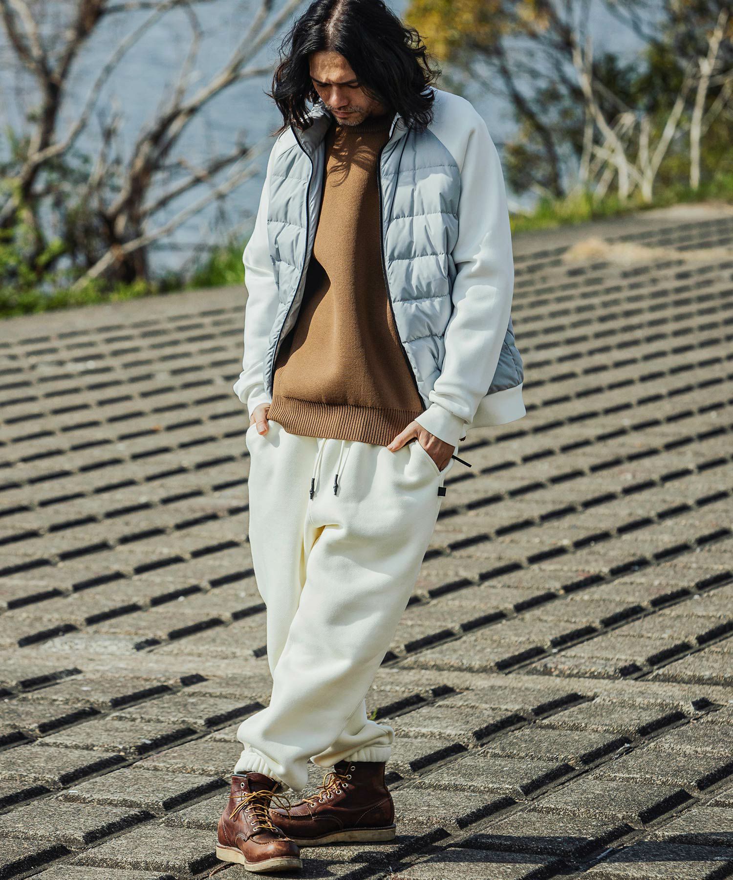 phenix(プラスフェニックス)HYBRID KNITTED LONG SLEEVE PULL OVER