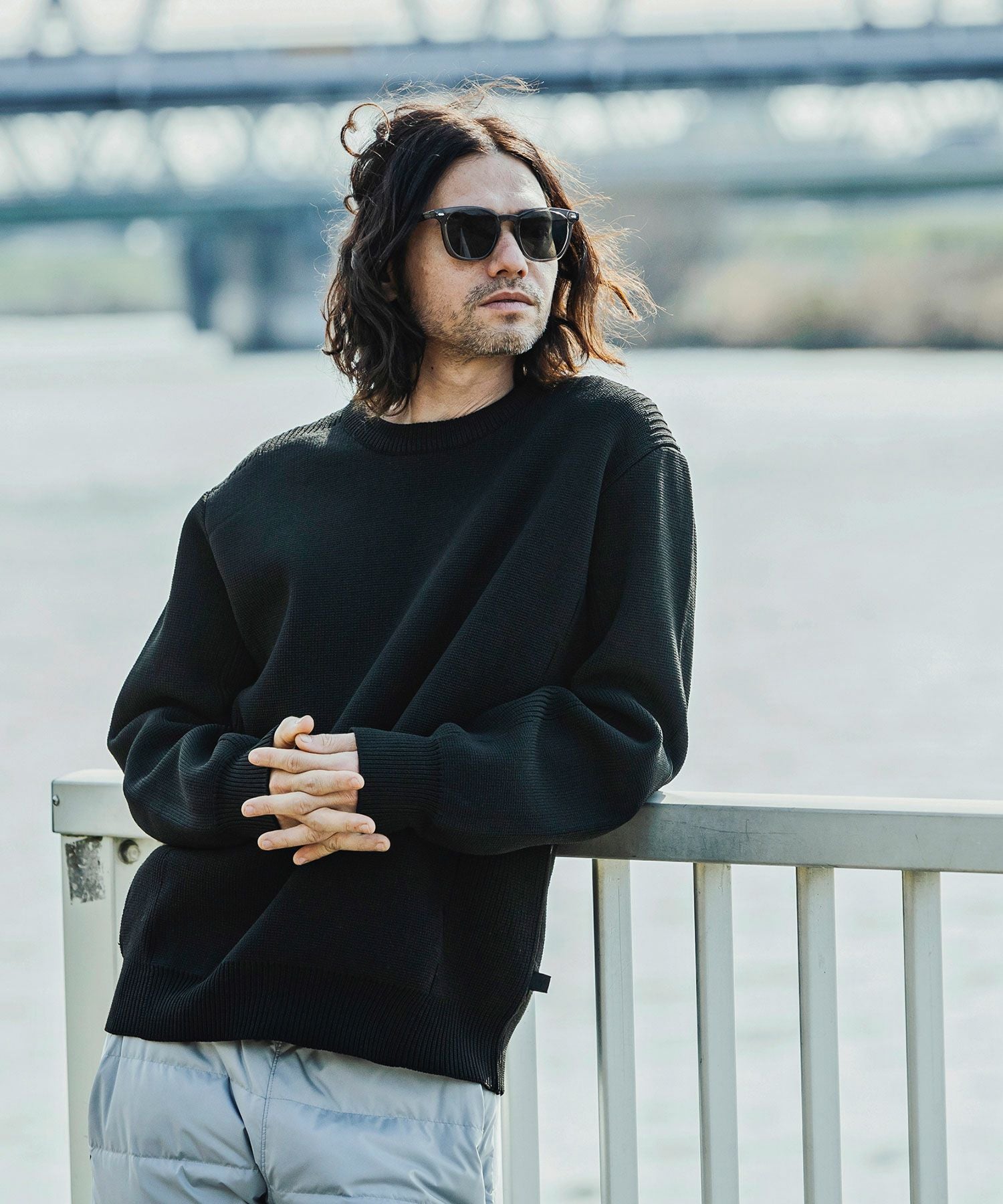 phenix(プラスフェニックス)HYBRID KNITTED LONG SLEEVE PULL OVER