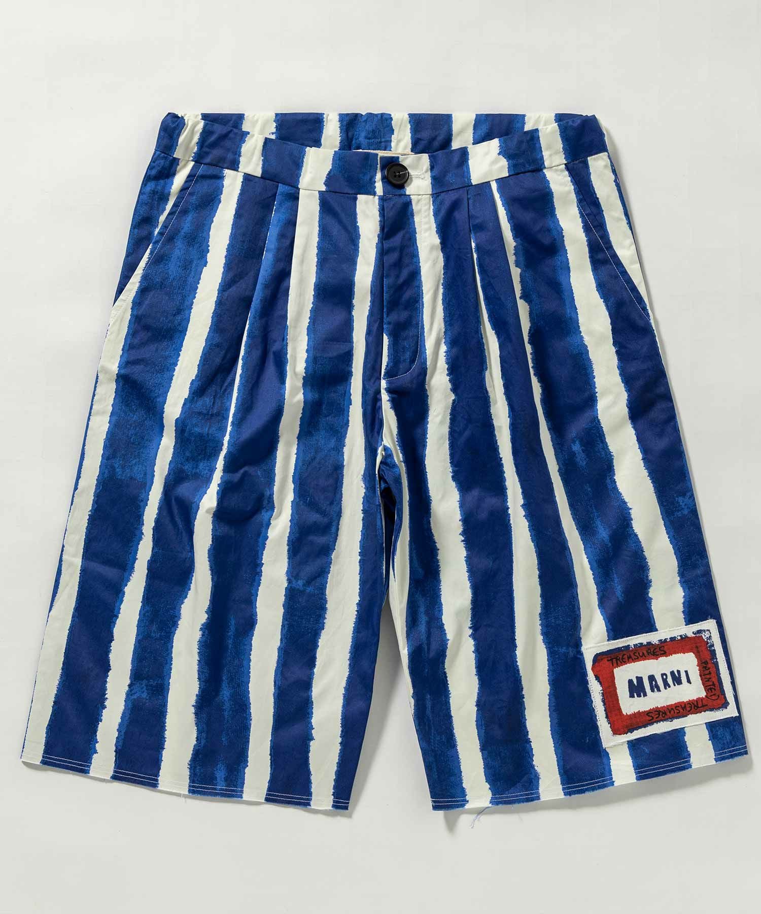 MARNI(マル二)Kids & Junior ワンポイントブランドロゴストライプ