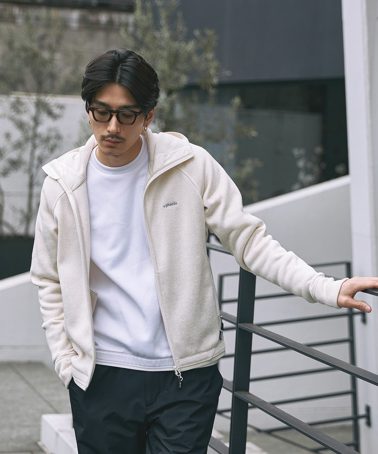 phenix(プラスフェニックス)MELANGE FLEECE ZIP UP HOODY メランジ