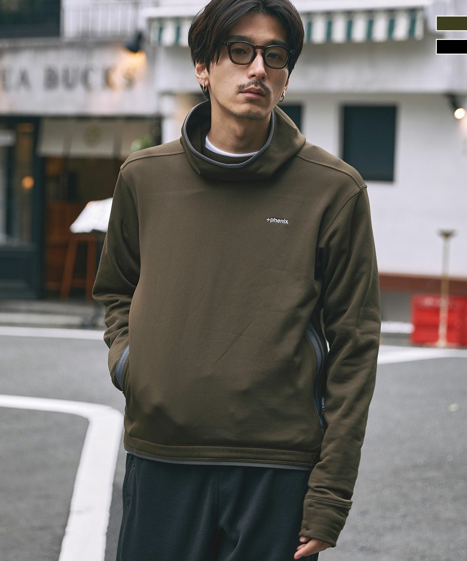 phenix(プラスフェニックス)POWER STRETCH PULL OVER HOODY パワー