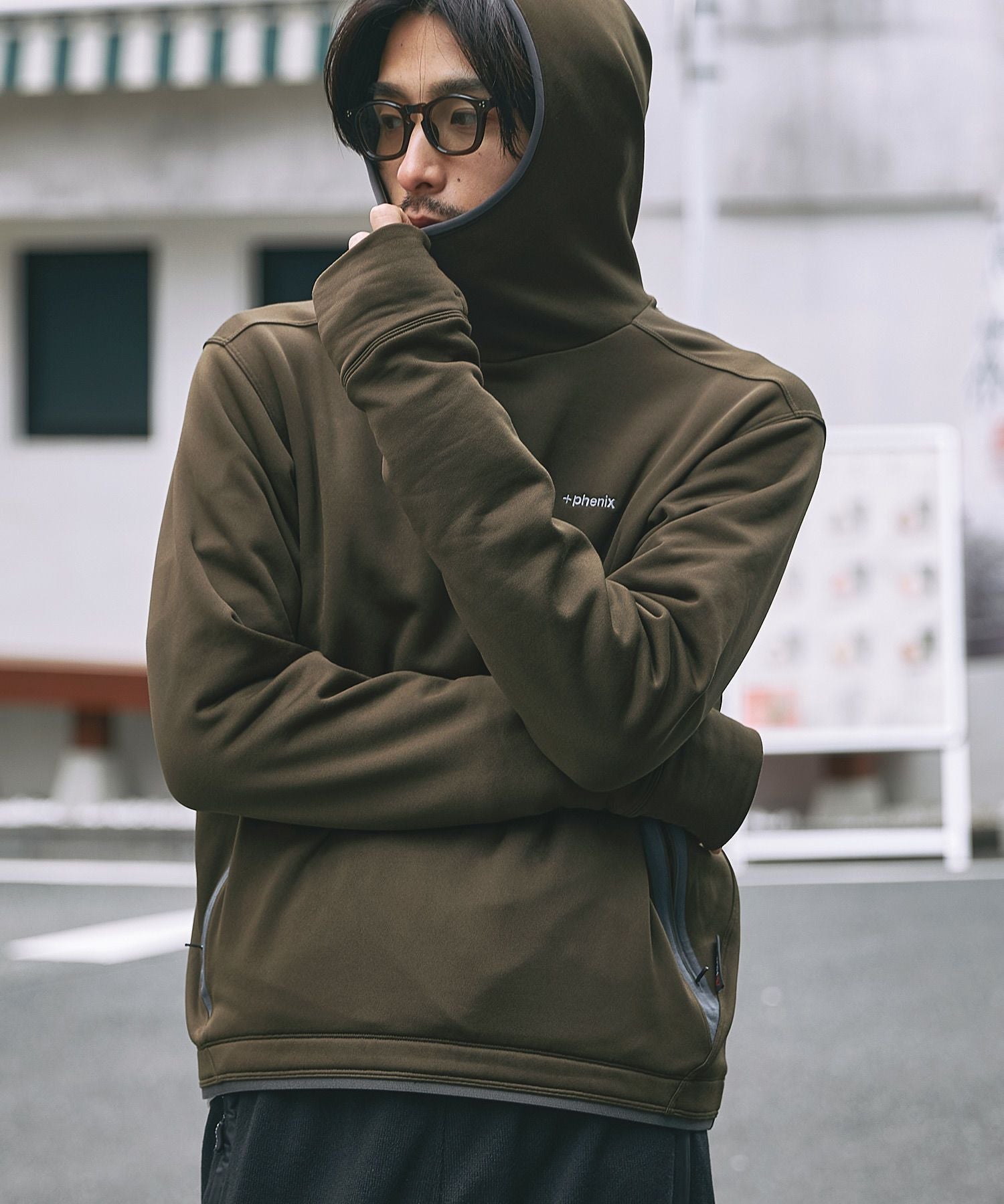 phenix(プラスフェニックス)POWER STRETCH PULL OVER HOODY パワー