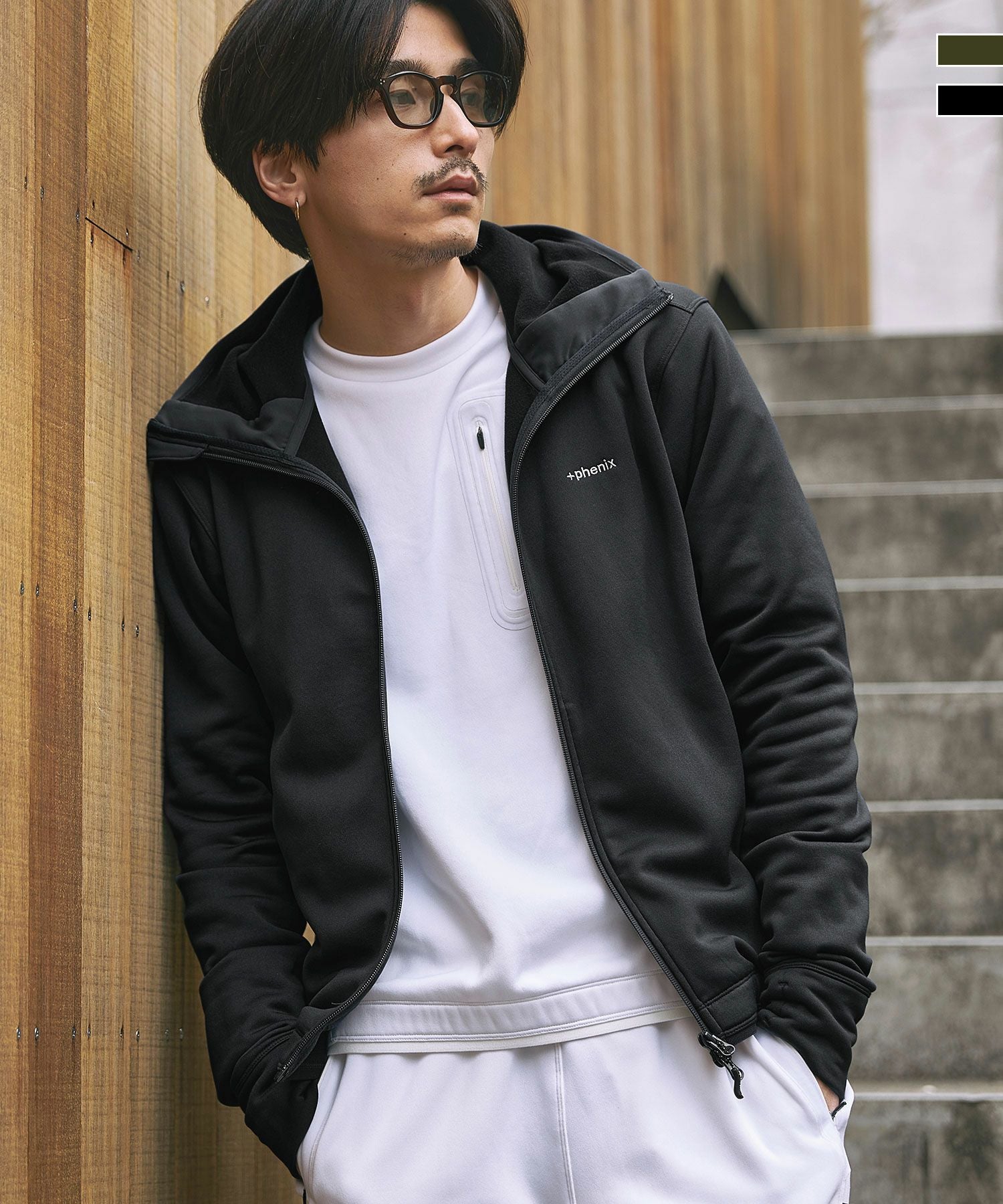 phenix(プラスフェニックス)POWER STRETCH ZIP UP HOODY パワー