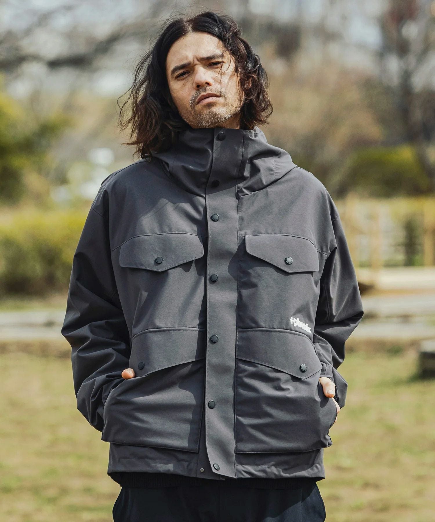 美品 ✨定価5.3万23区 R アール☆ジップアップフーデッドブルゾン25SS phenix(プラスフェニックス)MOUNTAIN HEAVY DUTY JACKET マウンテン