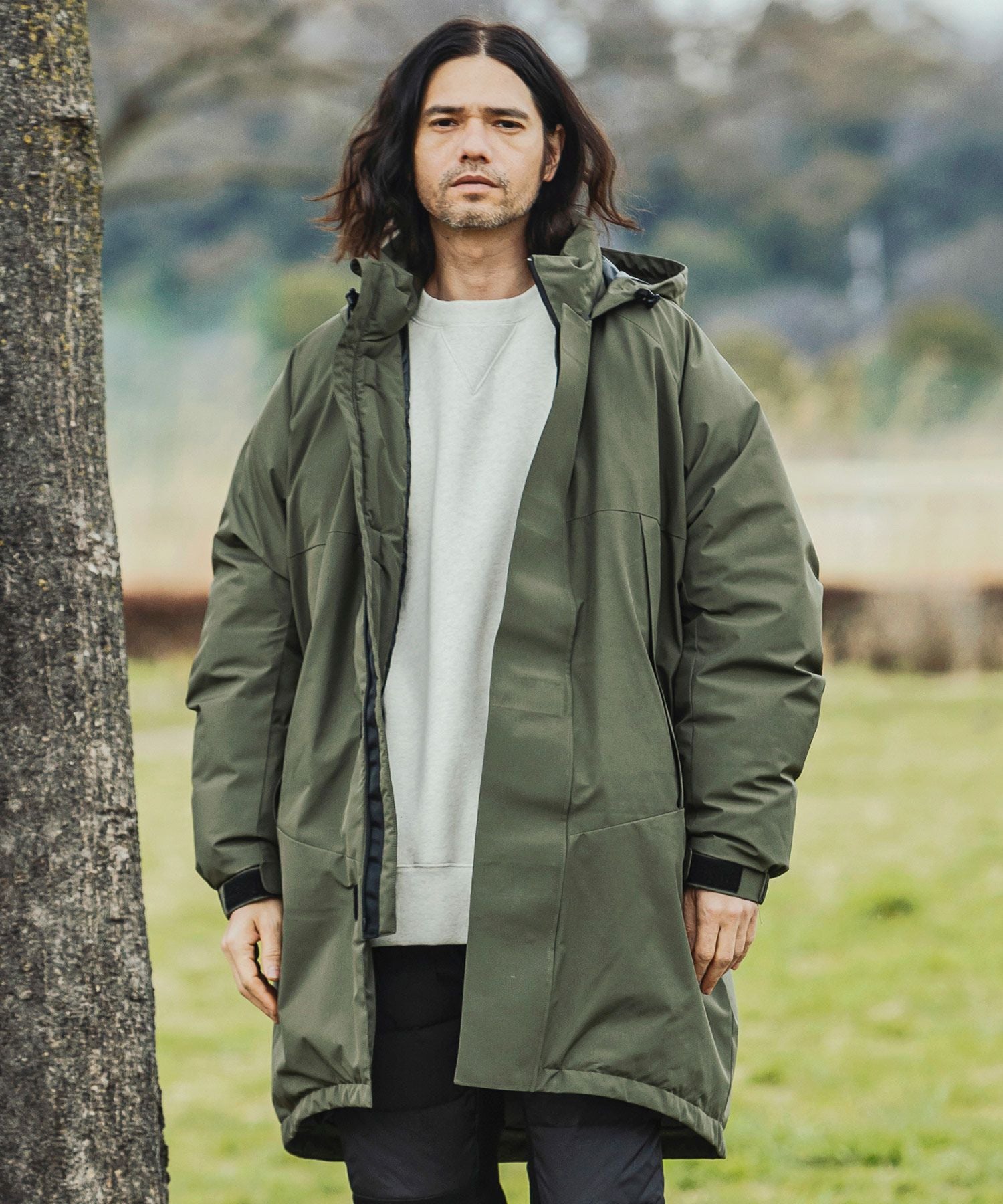 Design f ダウンコート phenix(プラスフェニックス)L-7 DOWN COAT ダウンコート ウィンド