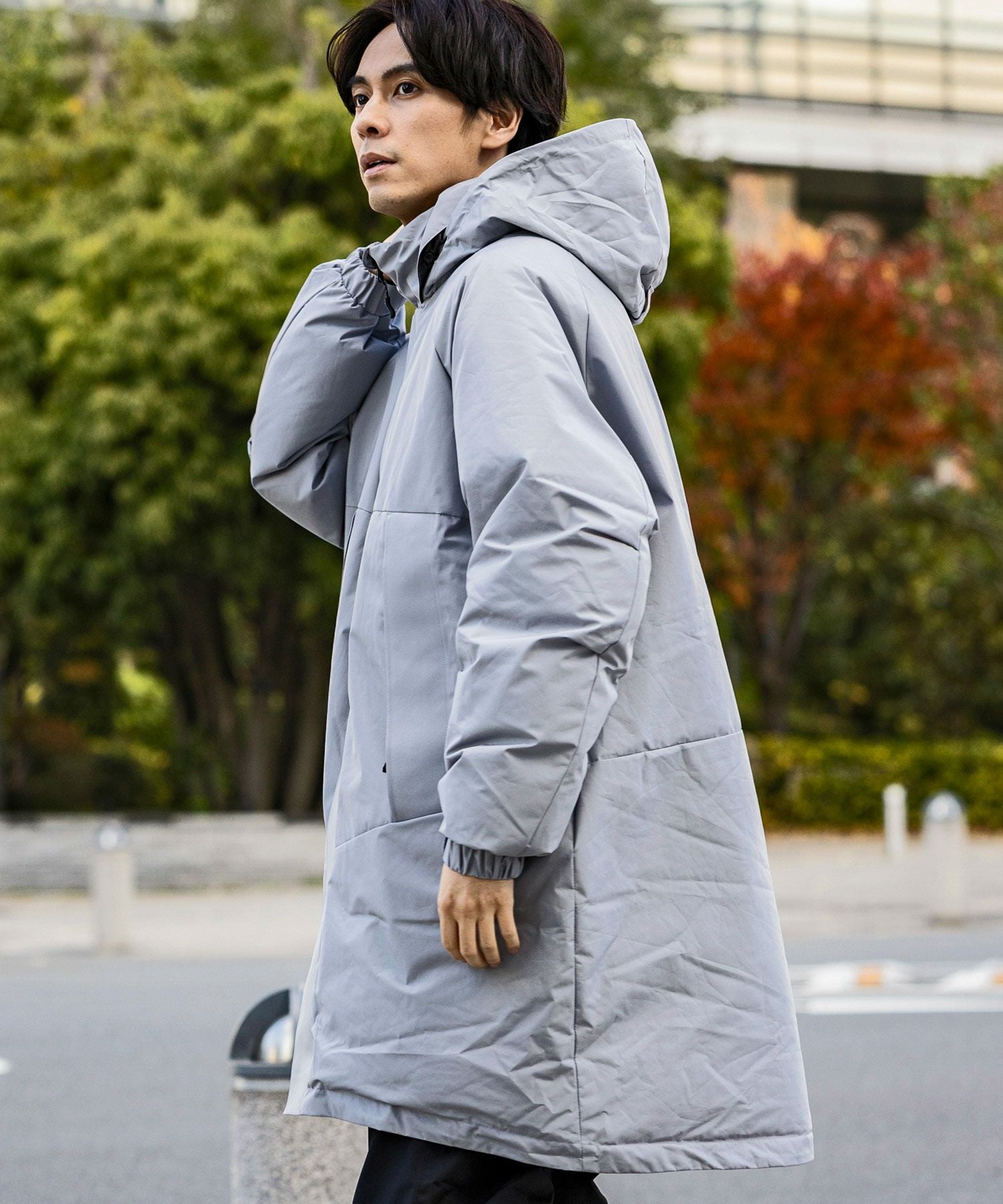 【DESCENTE コート防水　透湿 ライナー　ダウン】Lグレー　オールシーズン DESCENTE コート防水 透湿 ライナー ダウン】Lグレー オールシーズン
