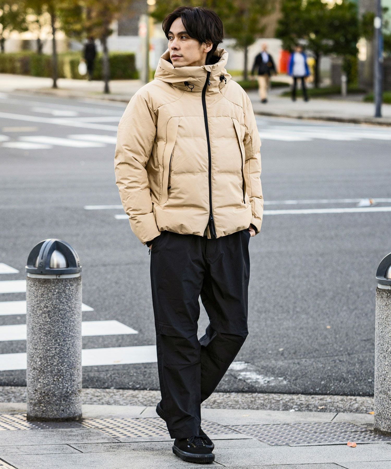 épine ベージュ キルティングダウンジャケット phenix(プラスフェニックス)FUSED QUILTING DOWN JACKET ヒューズド
