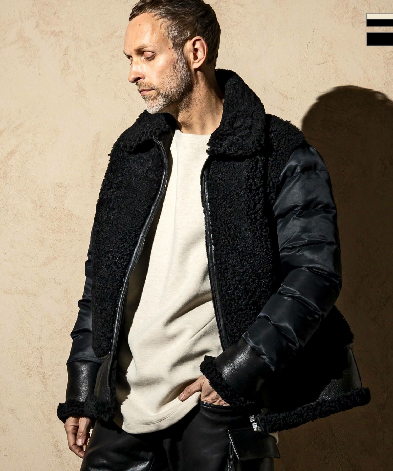 wjkカルペディエムレザー使用 レザーシャツ ジャケット C DIEM lcxx C DIEM - カルペディエム レザーシャツ オフホワイトの通販 by 引越し