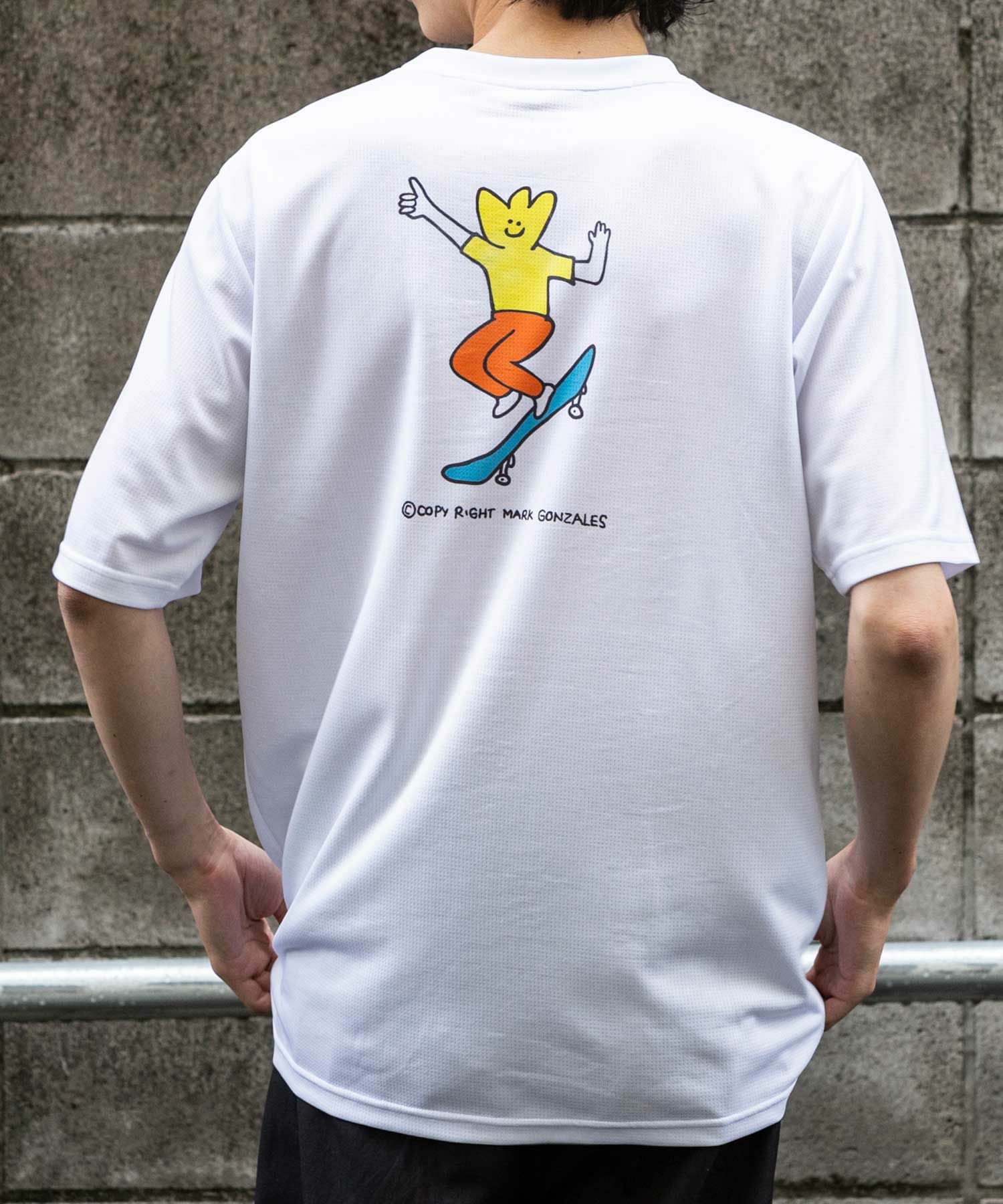 Mark Gonzales(マーク ゴンザレス)バックプリント半袖Tシャツ 