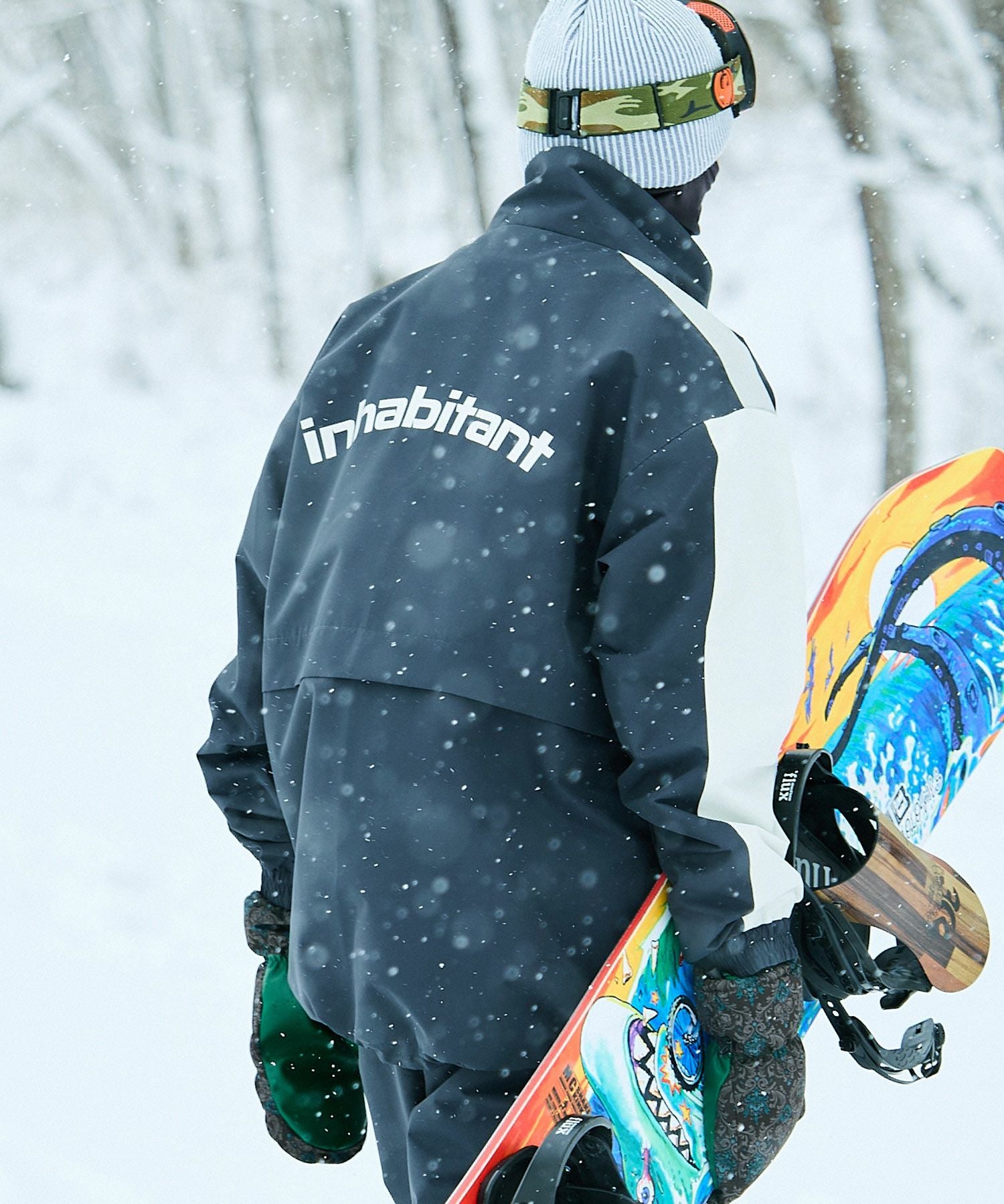 INHABITANT インハビタント　スノーボードウェア　XS インハビタント メンズ スノーボード ジャケット INH FULL-ZIP JCKET
