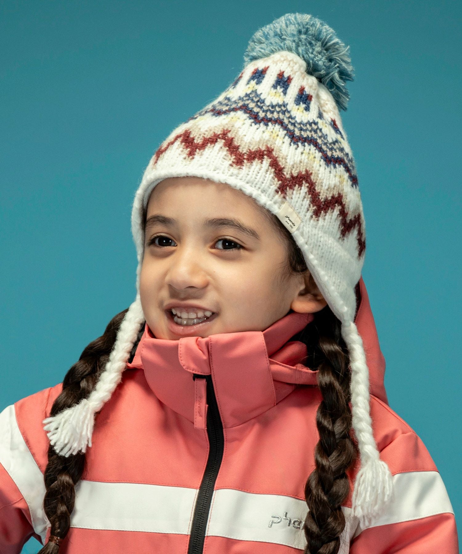 phenix(フェニックス)Mix Border Junior Earflap Beanie ミックス