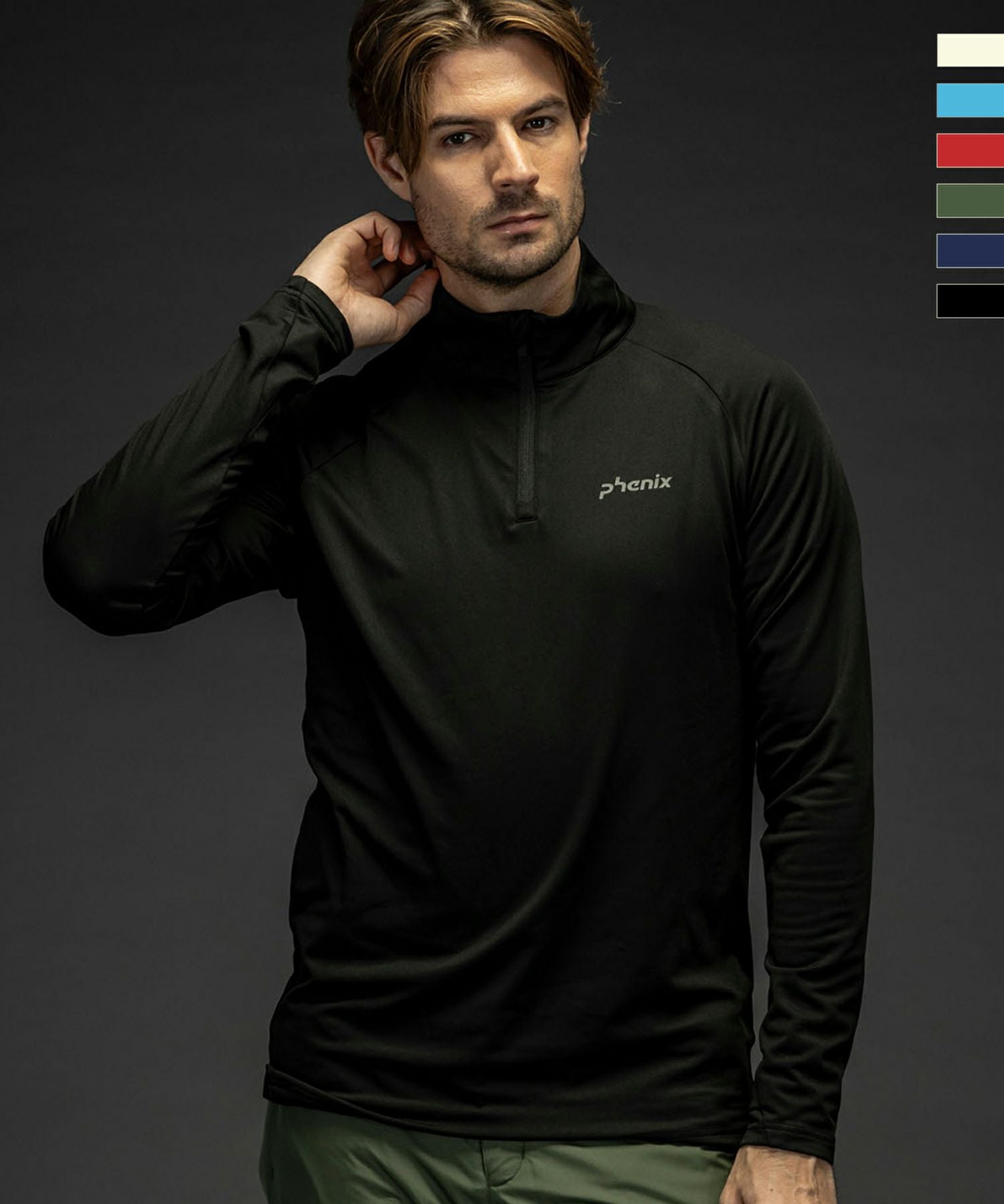 Phenix スキーインナーウェアセット L 黒 phenix(フェニックス)Basic Inner フェニックスベーシックインナー