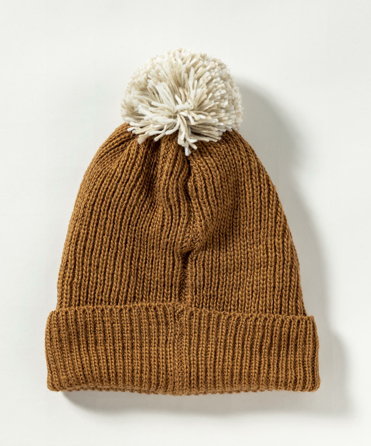 HI-STANDARD ポンポン付きニット帽 ニット帽 ニットキャップ 「HIKA」ポンポン付き耳つきニットCAP