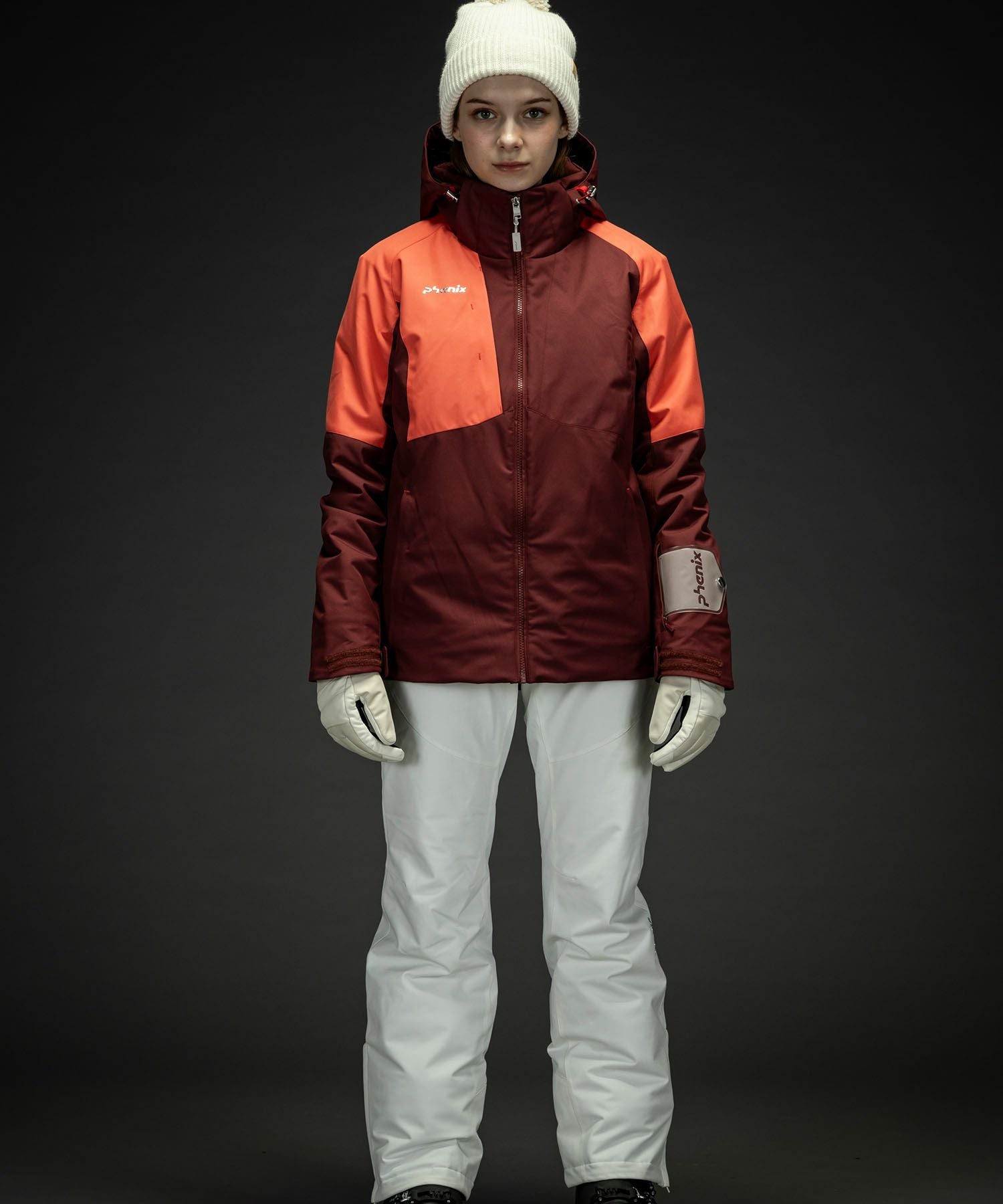 美品/23年式★セオリーリュクス　ANJIE ウォッシャブル　ナイロンジャケット phenix(フェニックス)Asymmetry Bicolor Jacket アシンメトリーバイ