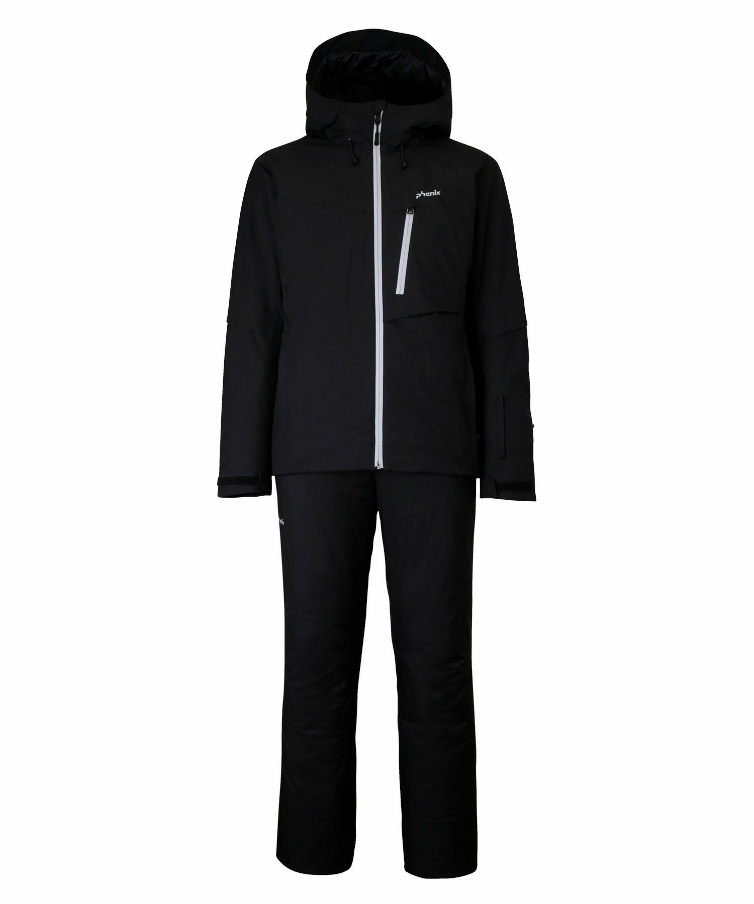 phenix ダークグレー スキーウェアセットアップ phenix(フェニックス)2Line Color Zipper Two-piece ツーラインカラー