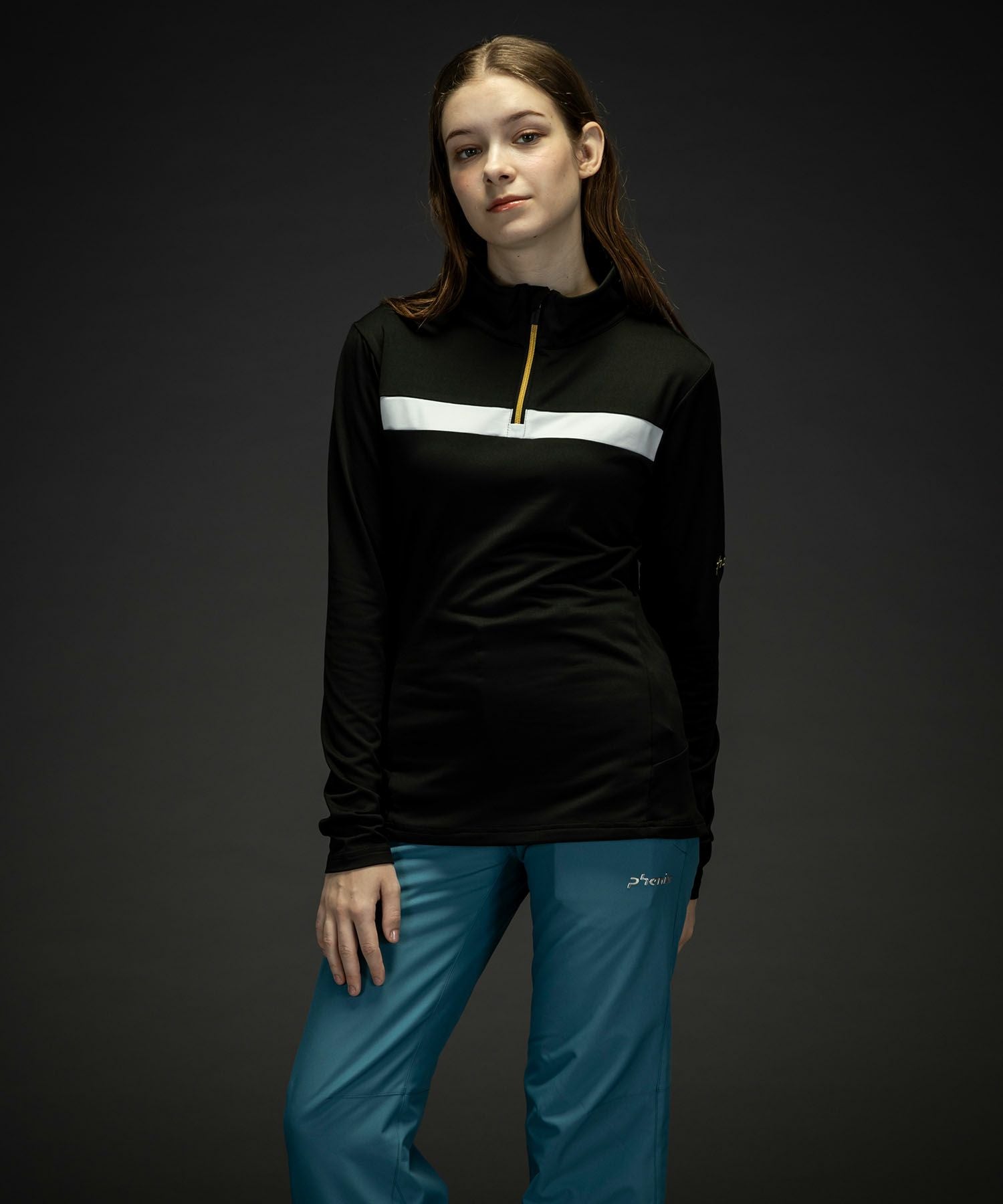 phenix(フェニックス)Gold Accent 1/2 Zip Tee ゴールドアクセントWs1