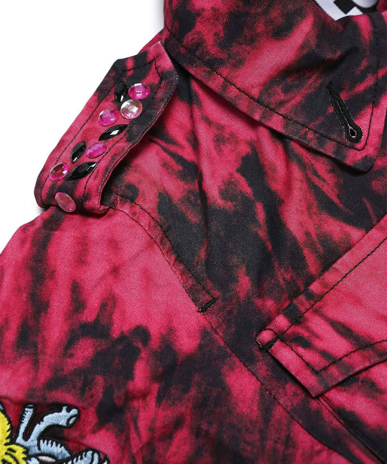 DIESEL (ディーゼル) BRUCY 刺繍 ブルゾン DIESEL（ディーゼル） サテン生地 龍刺繍 リバーシブル スーベニア