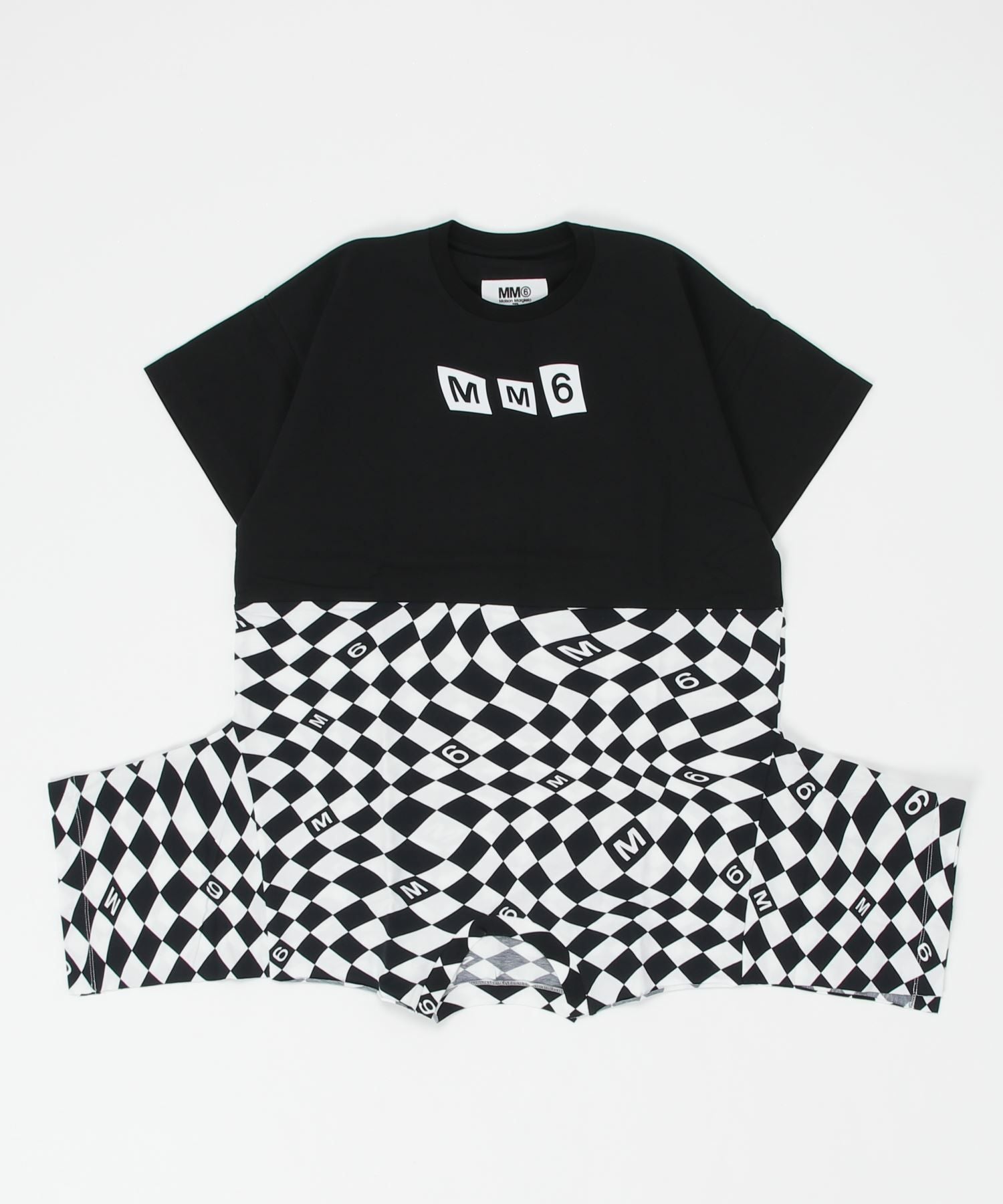 【専用商品】MM6 キッズ＆レディース　ロゴ プリント　半袖 ワンピース MM6 Maison Margiela(エムエムシックス)Kids & Junior ブランドロゴ