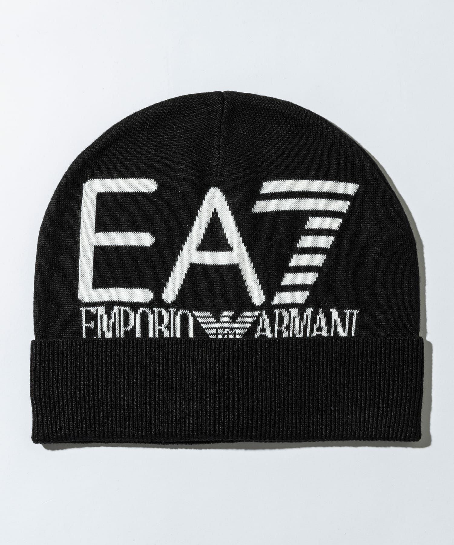 EMPORIO ARMANI EA7(イーエーセブン)ロゴビーニー/ニット帽/ニット