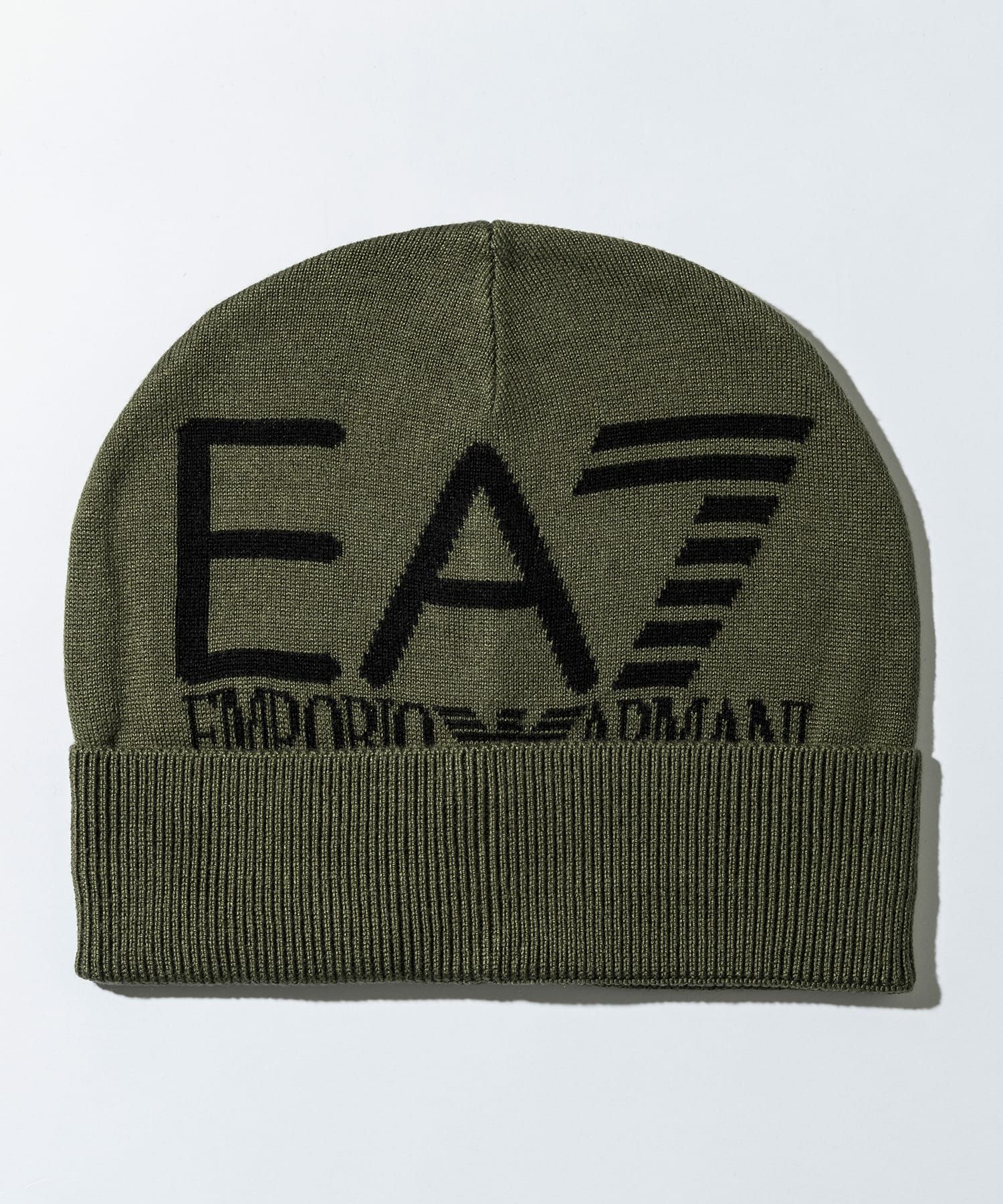 EMPORIO ARMANI EA7(イーエーセブン)ロゴビーニー/ニット帽/ニット
