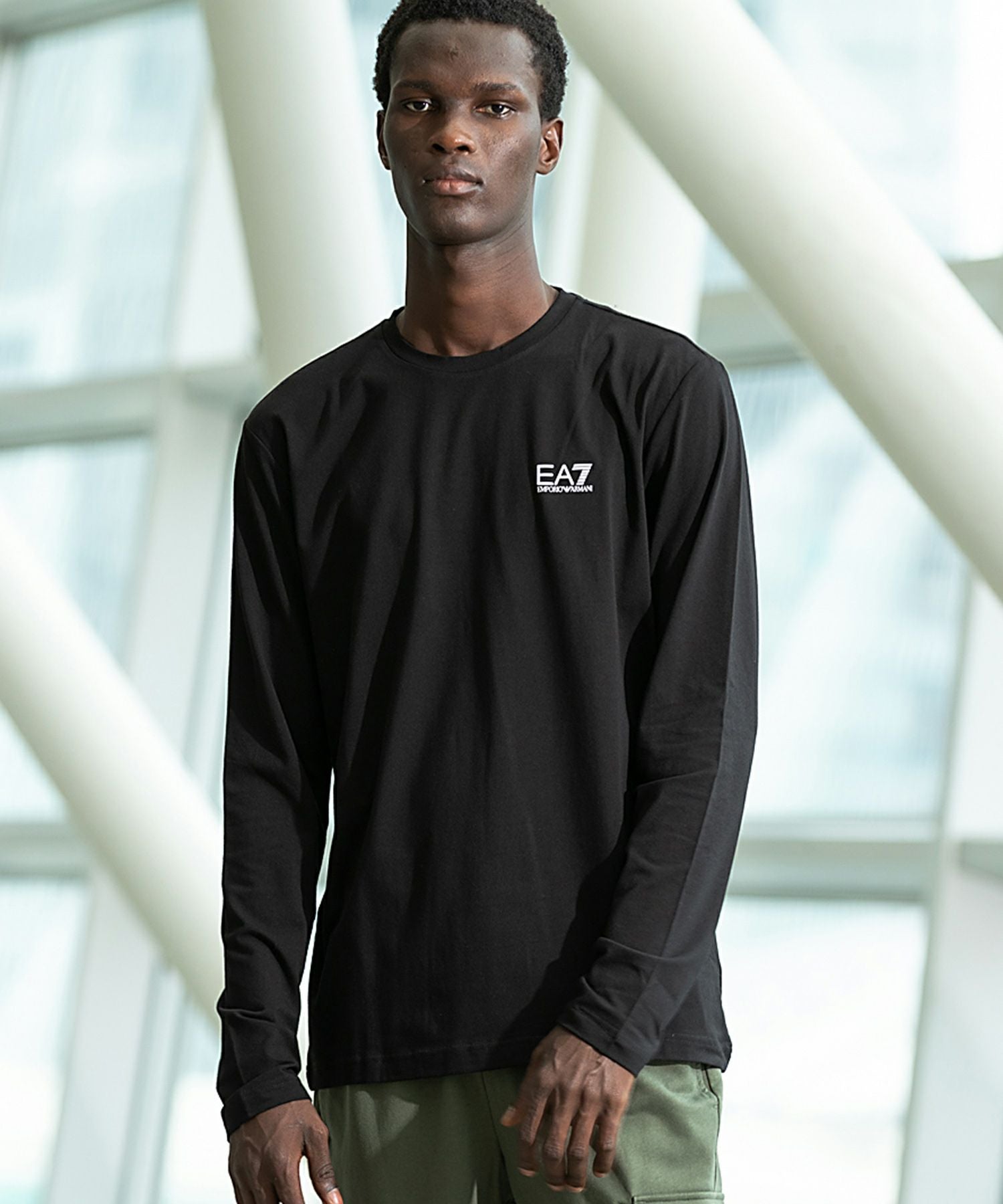 EMPORIO ARMANI EA7(イーエーセブン)ロングTシャツ/長袖/ロゴ/クルー