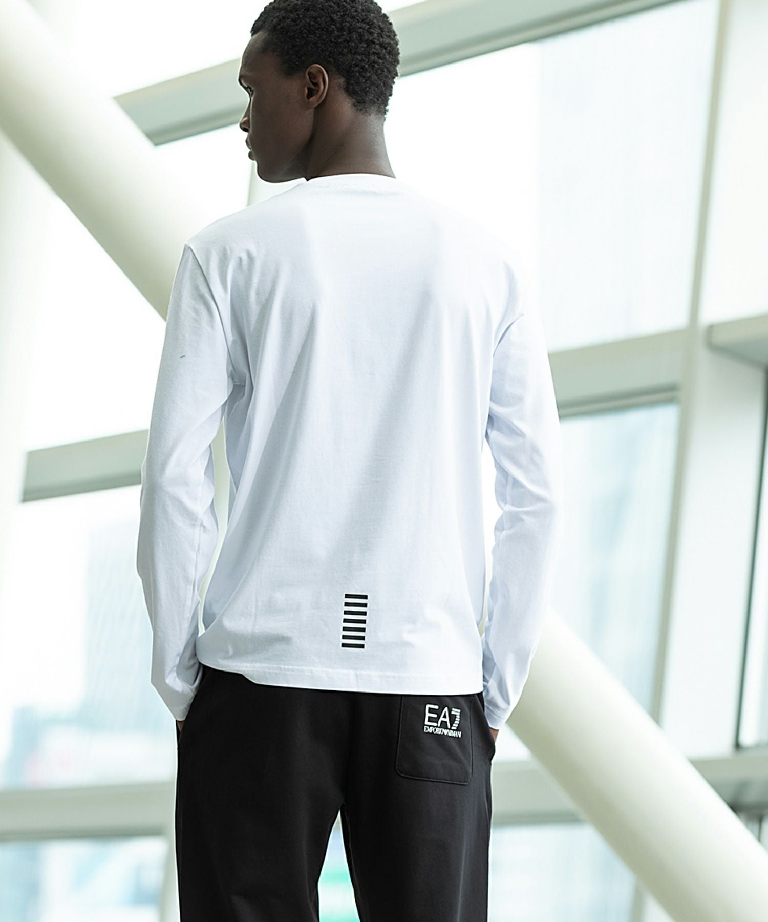 EMPORIO ARMANI EA7(イーエーセブン)ロングTシャツ/長袖/ロゴ/クルー 
