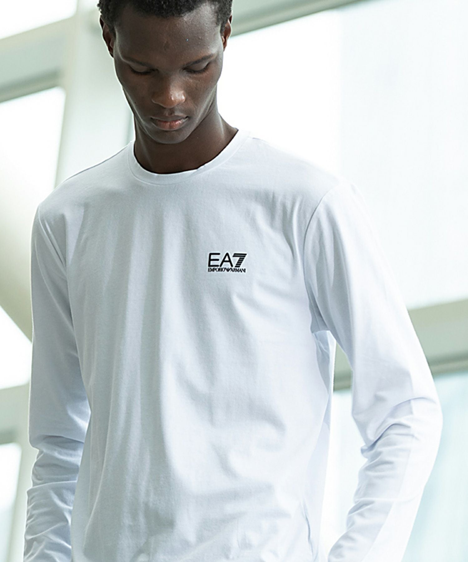 EMPORIO ARMANI EA7(イーエーセブン)ロングTシャツ/長袖/ロゴ/クルー