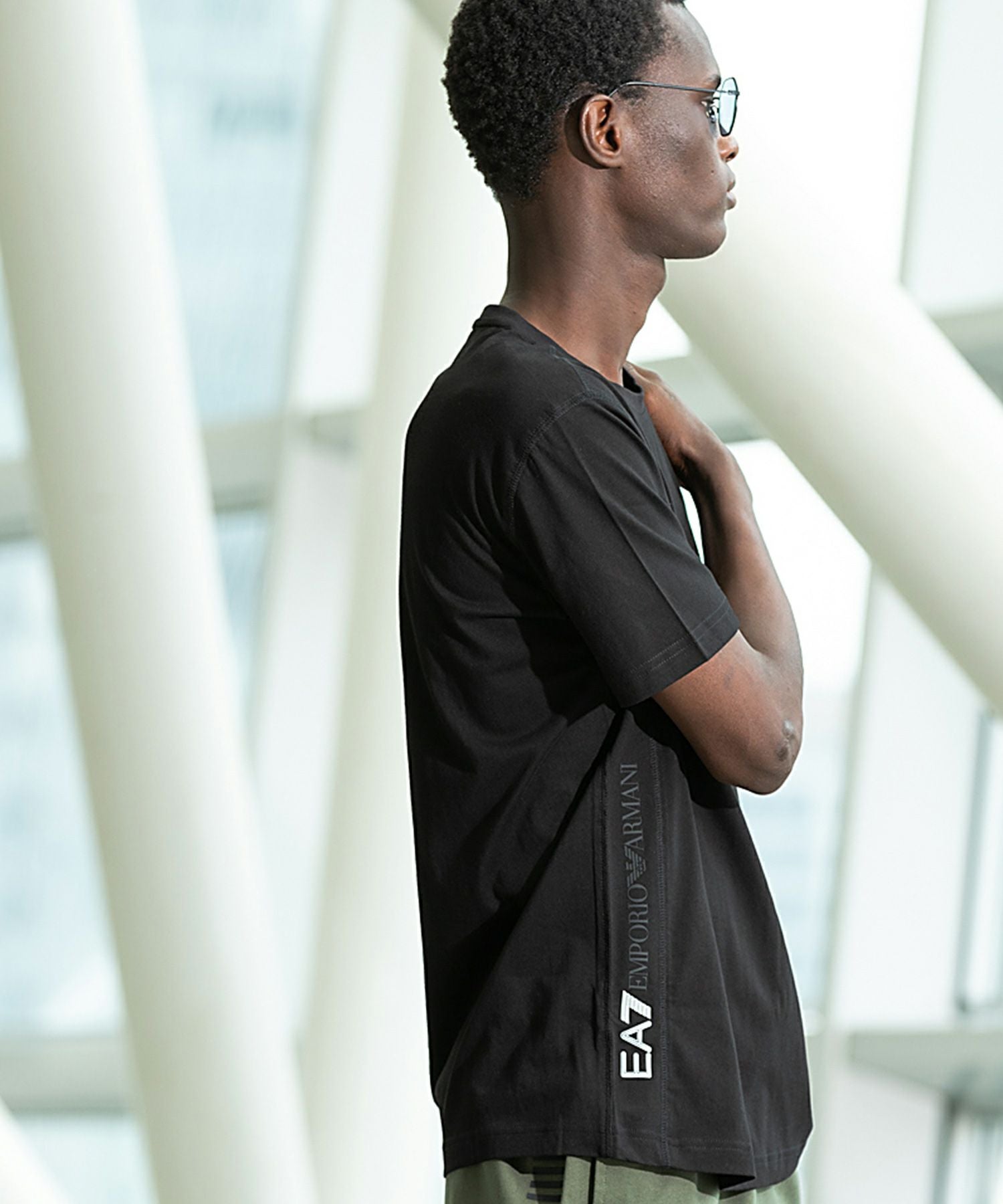 EMPORIO ARMANI EA7(イーエーセブン)ロゴTシャツ/半袖/クルーネック 
