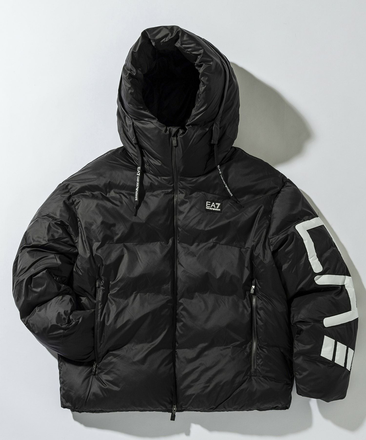 EA7 パデッドジャケット Lサイズ テクニカルファブリック フード付き EMPORIO ARMANI EMPORIO ARMANI EA7(イーエーセブン)パデッドジャケット/中綿/ボンバー