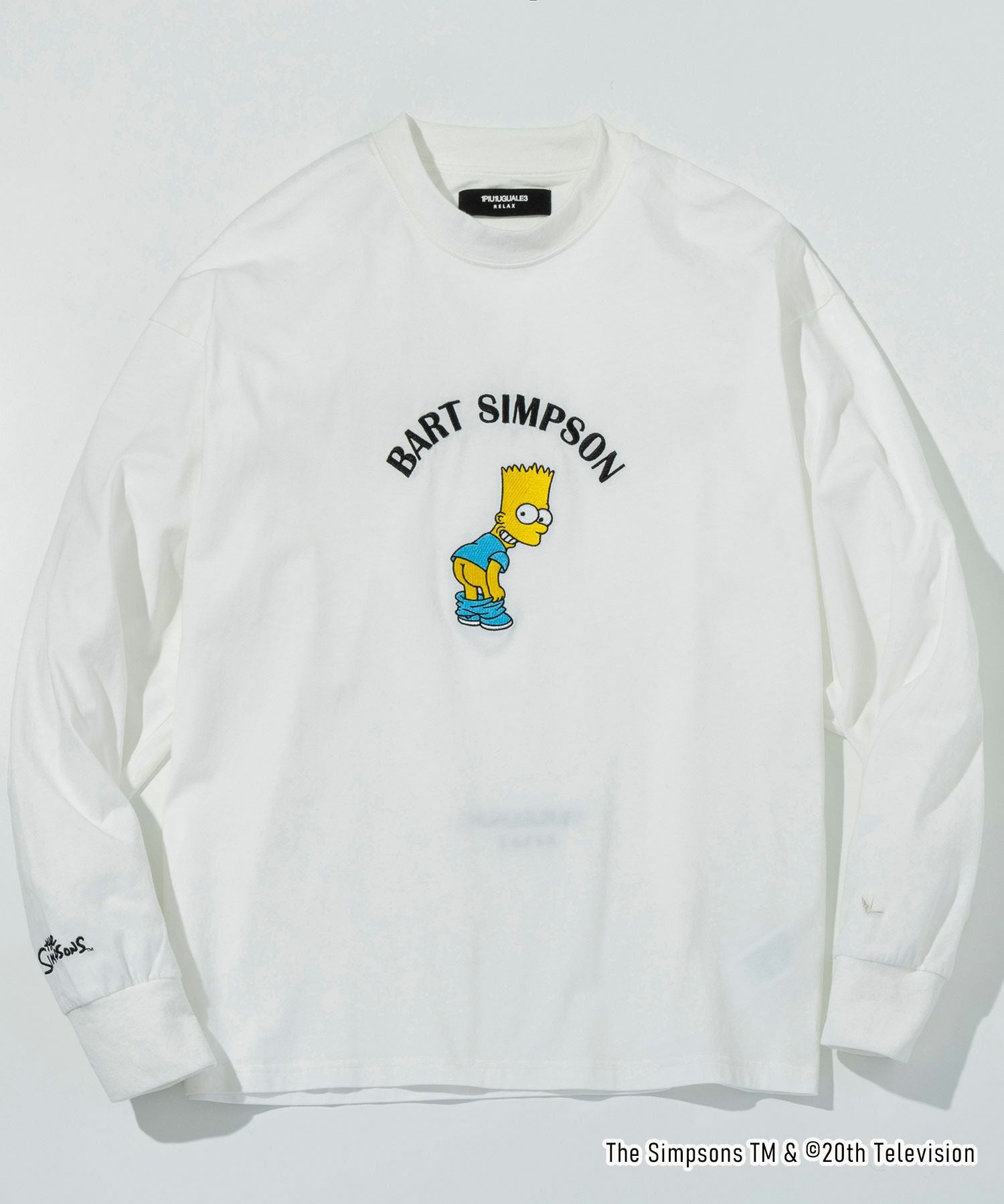 バート・シンプソン Tシャツ Lサイズ ホワイト 1PIU1UGUALE3 RELAX(ウノピゥウノウグァーレトレ リラックス)/The