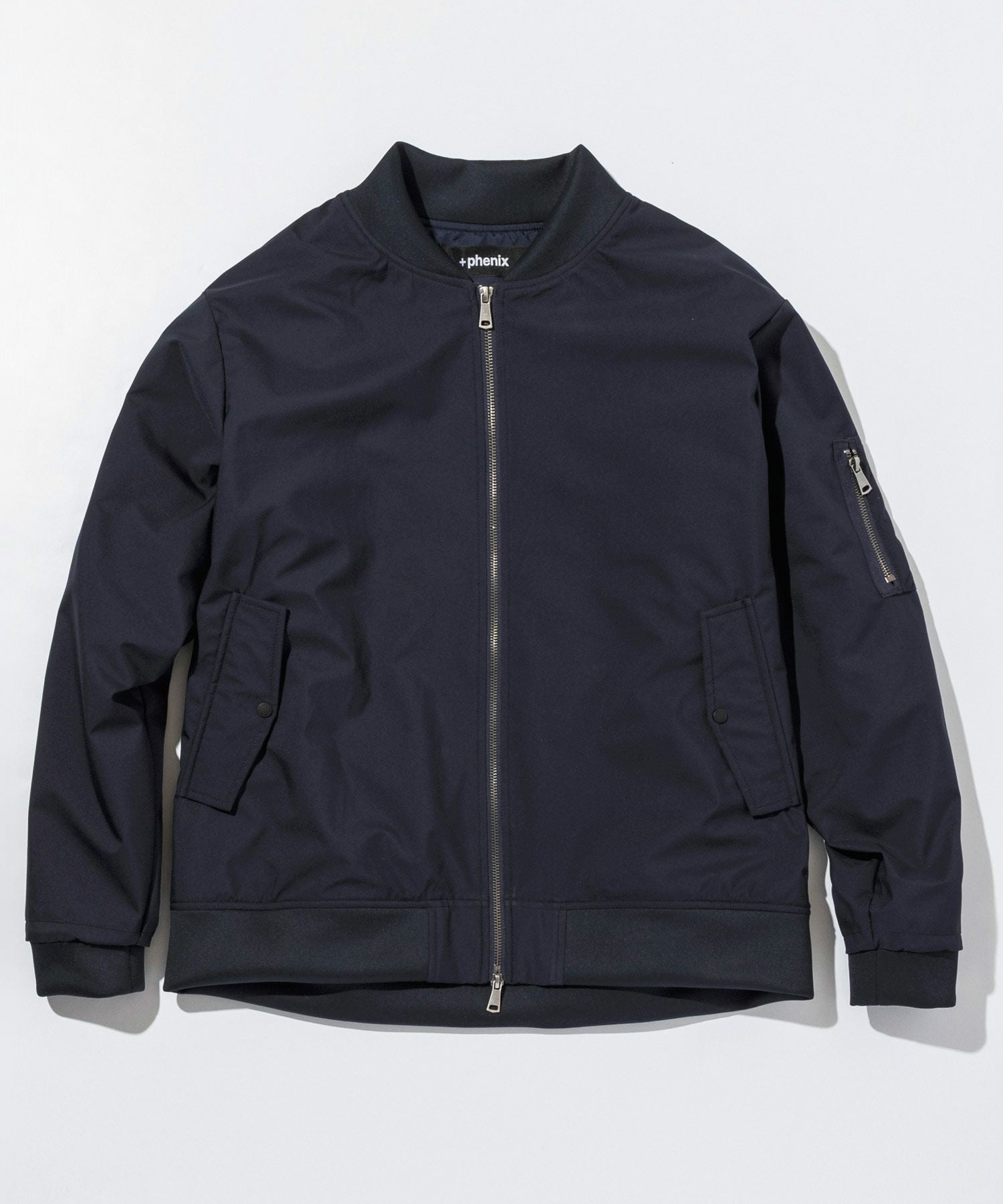 THE FLATS ブラック ボンバージャケット新品 ANGENEHM(アンゲネーム)】Mixed Fabric Bomber Jacket ボンバー