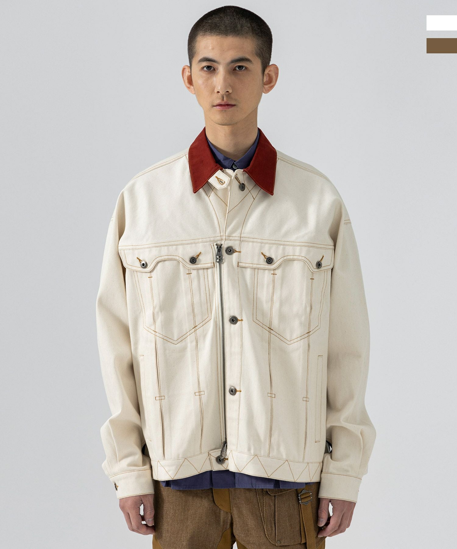 D.Nart.Ampta(ディー・ナート・アンプタ)Collar Panel Denim Jacket