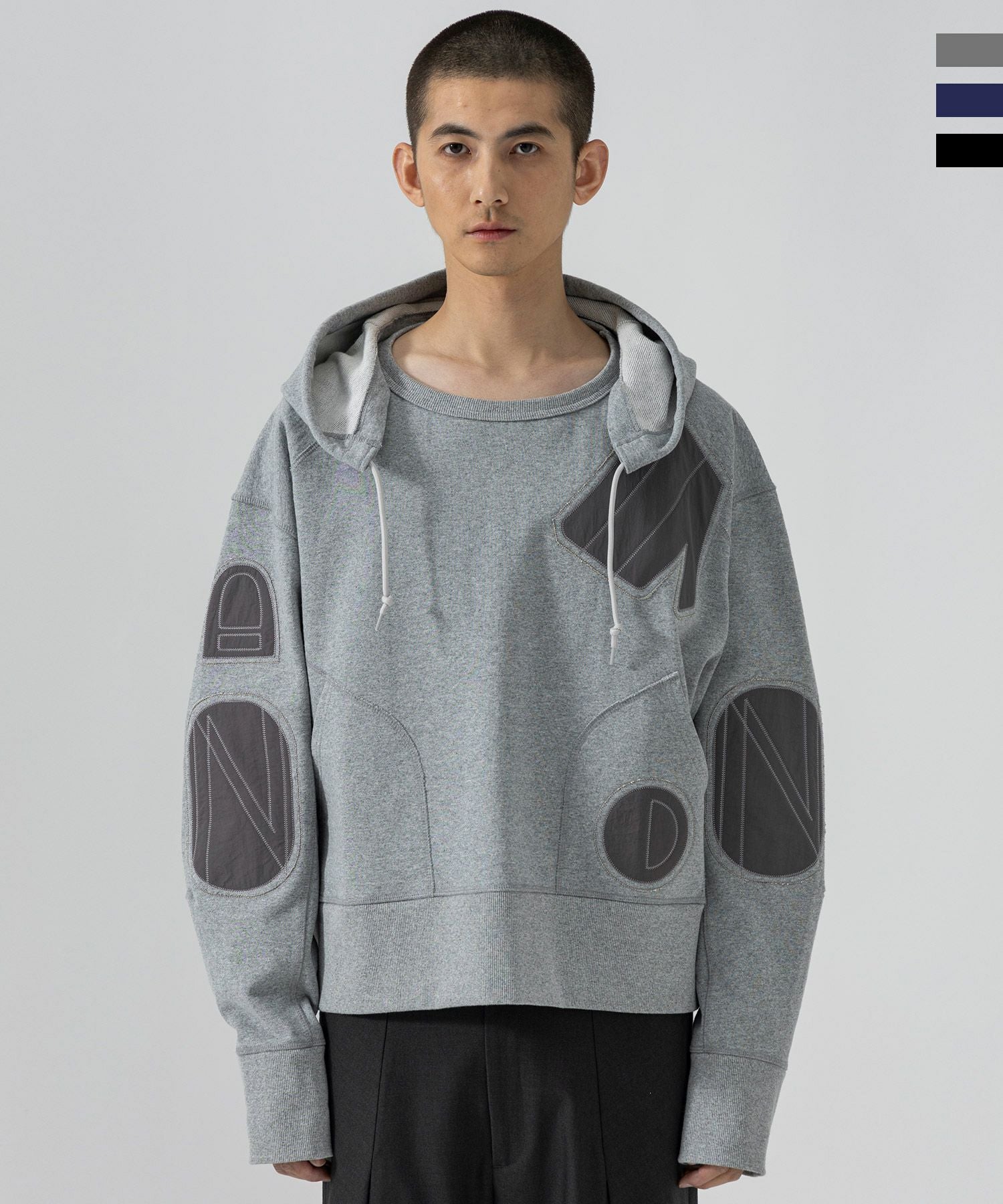 D.Nart.Ampta(ディー・ナート・アンプタ)Patch Work Hoodie/スウェット 