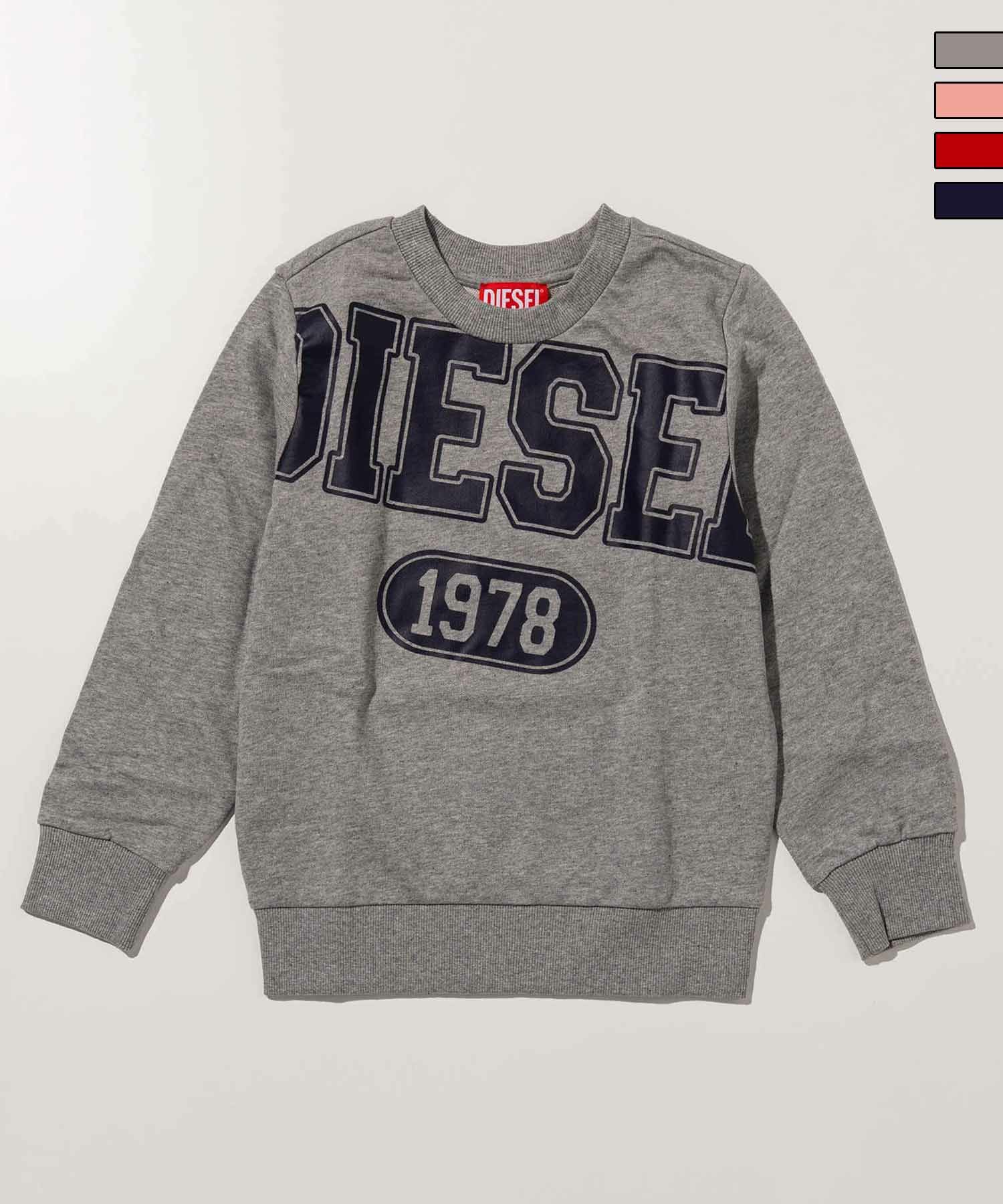 洗練されたデザイン　DIESEL BABY　ロゴスウェット　ブラック　18M ディーゼル スウェット ベビー ブランド DIESEL ブルガリア J00892