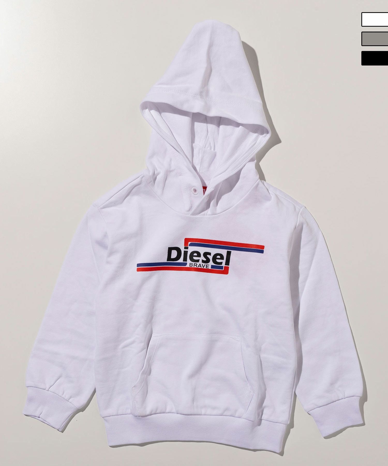 DIESEL(ディーゼル)Kids & Junior ブランドロゴフーディーパーカープル 