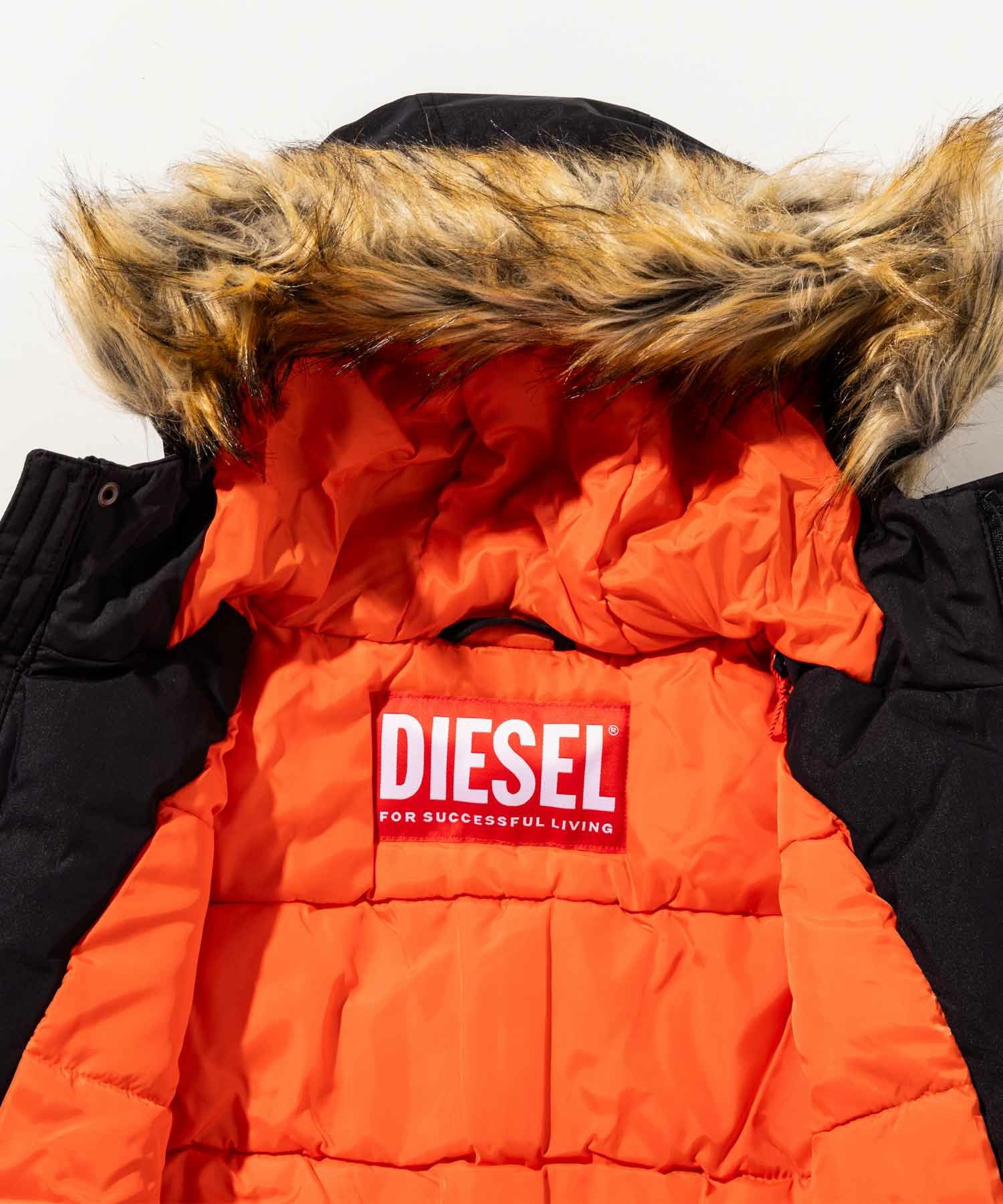 DIESEL（ディーゼル）Kids & Junior ファー付きパデッドジャケット