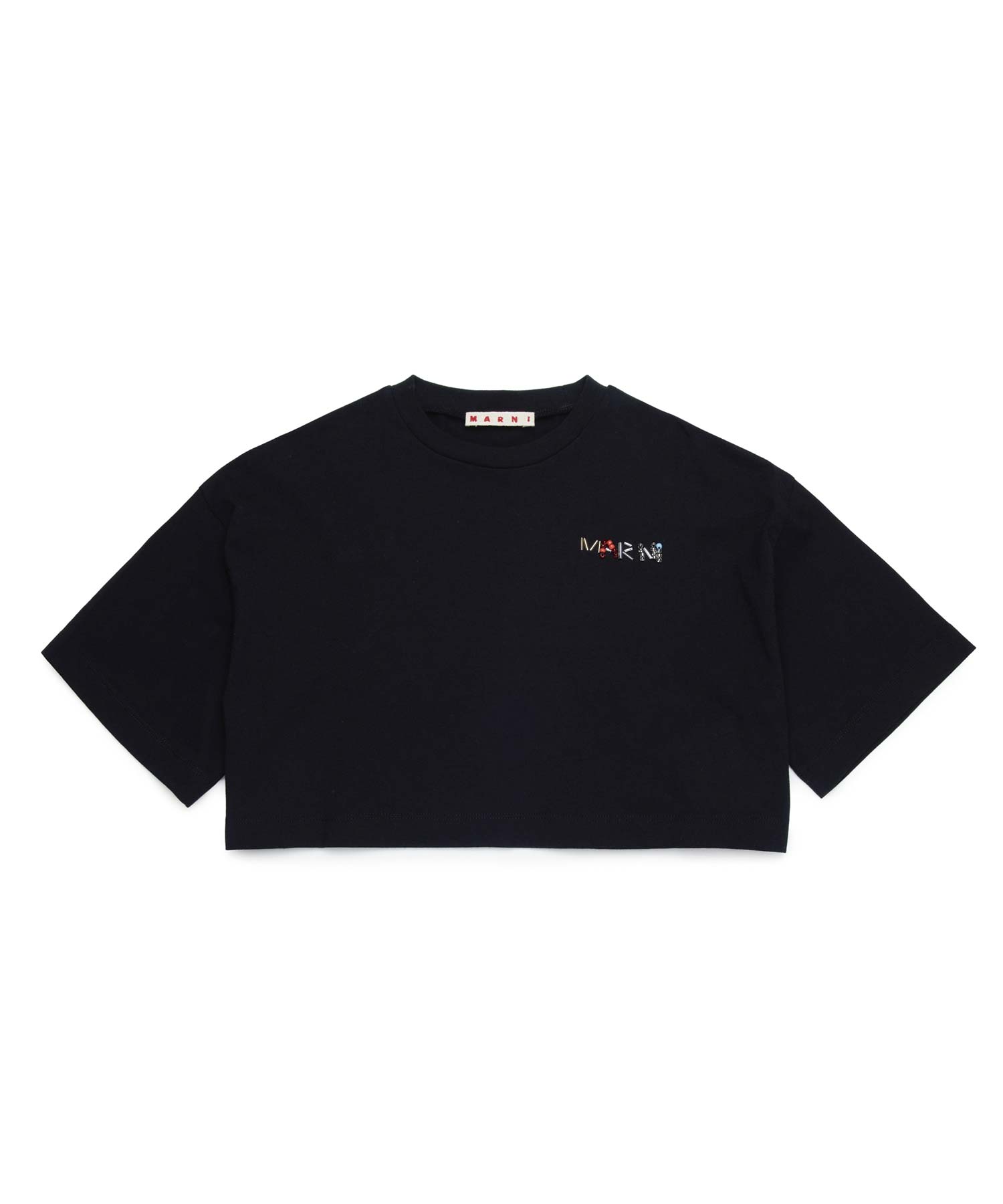 MARNI(マルニ)Kids & Junior ワンポイントブランドロゴ半袖Tシャツ