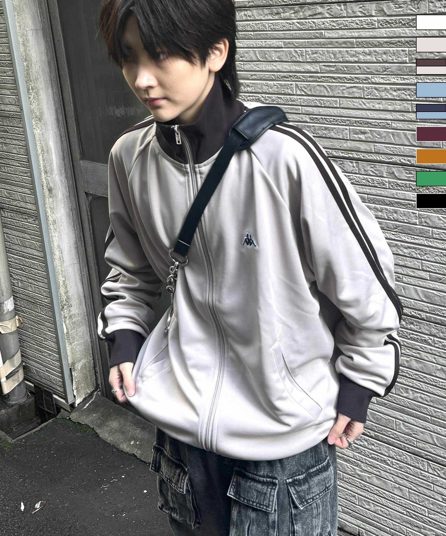 Kappa ストライプ長袖ジャージ KAPPA（カッパ） 袖ラインジャージ ユニセックス | SHIFFON公式通販