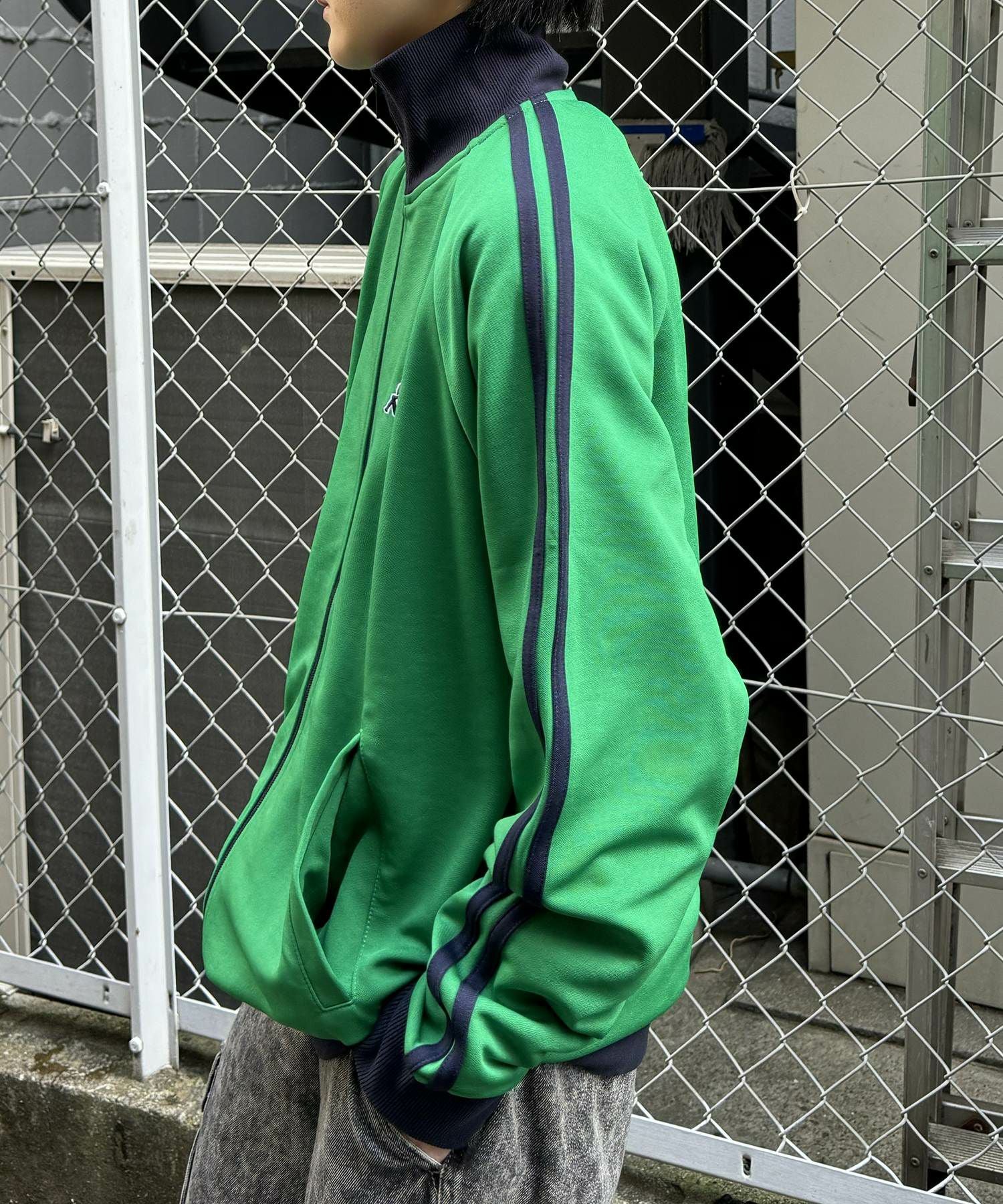 Kappa ストライプ長袖ジャージ Kappa（カッパ） ジャージ ピンストライプトラックジャケット