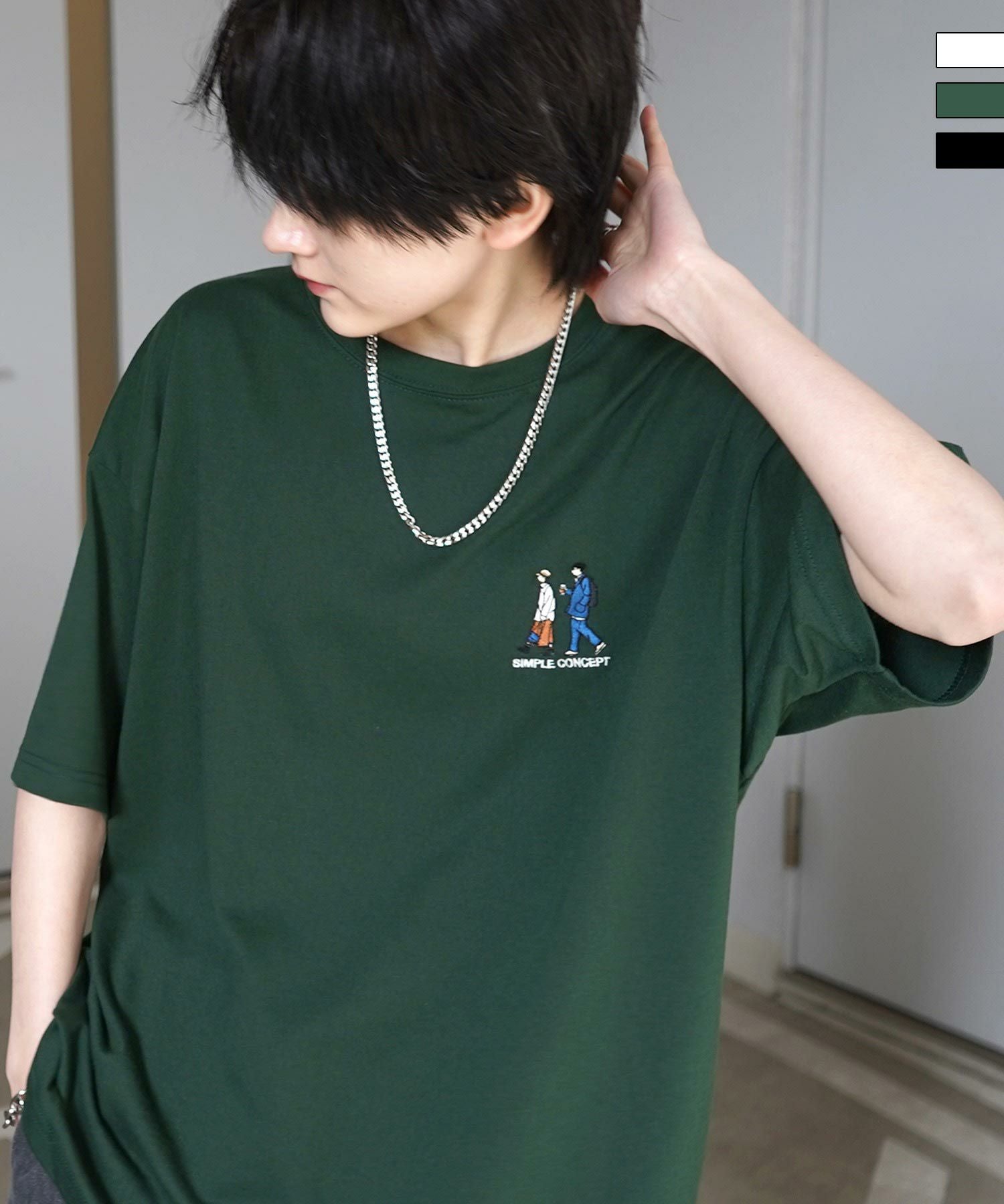 ILL'S（イルズ）ワンポイント刺繍ロゴ ヒゲおじ デイリーウォーキング