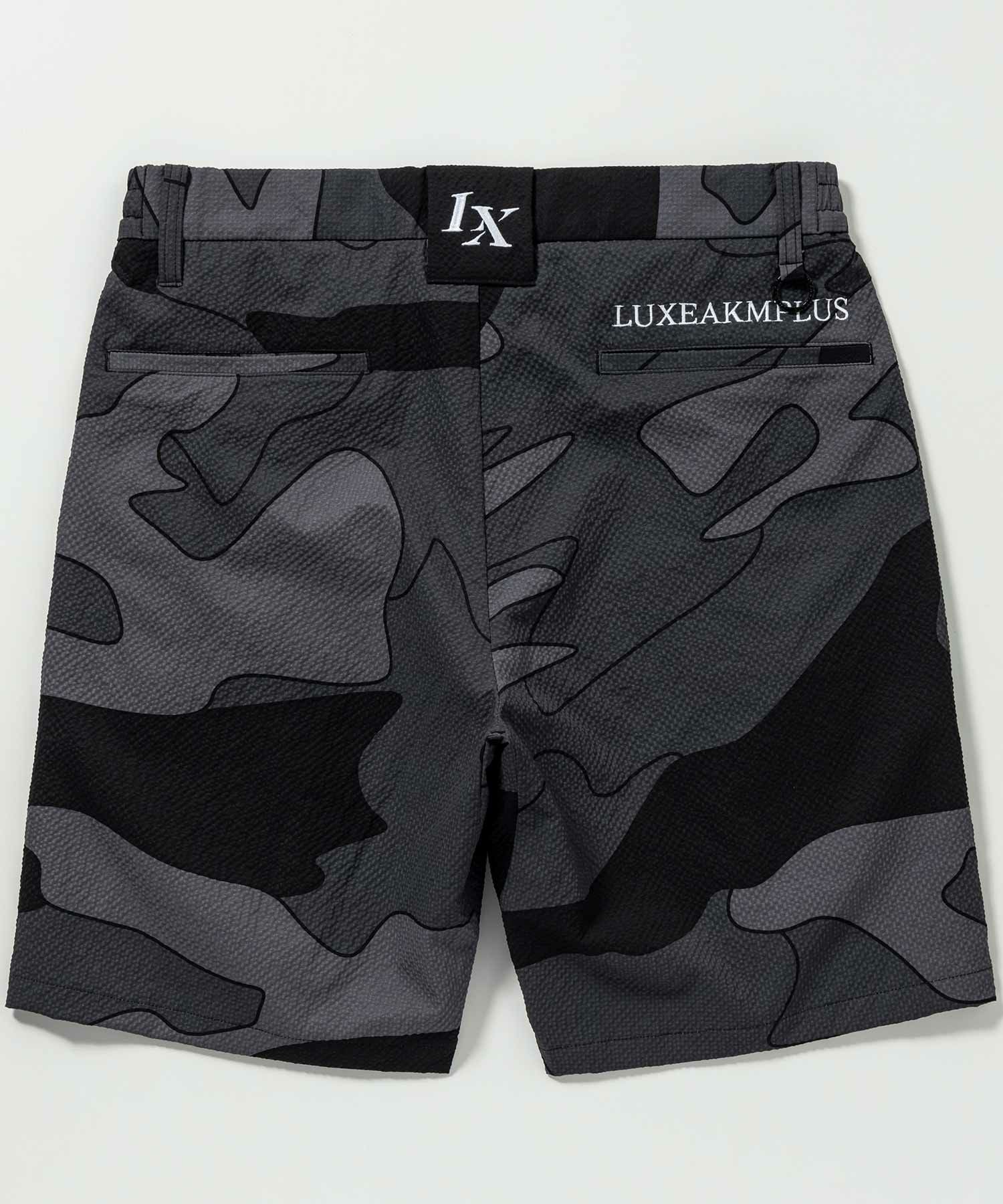LUXEAKMPLUS(リュクスエイケイエムプラス)ゴルフ カモ柄ショーツ(吸水