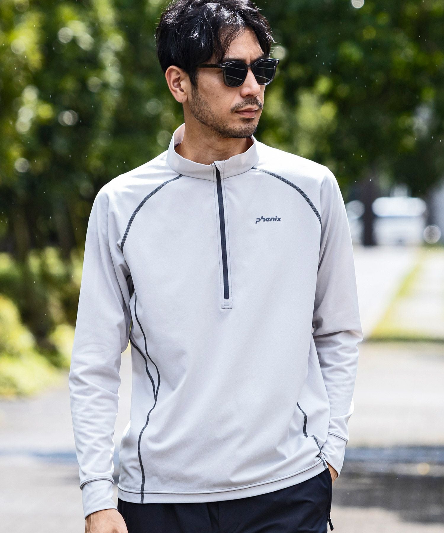 phenix outdoor(フェニックスアウトドア)HALF ZIP LONG SLEEVE T
