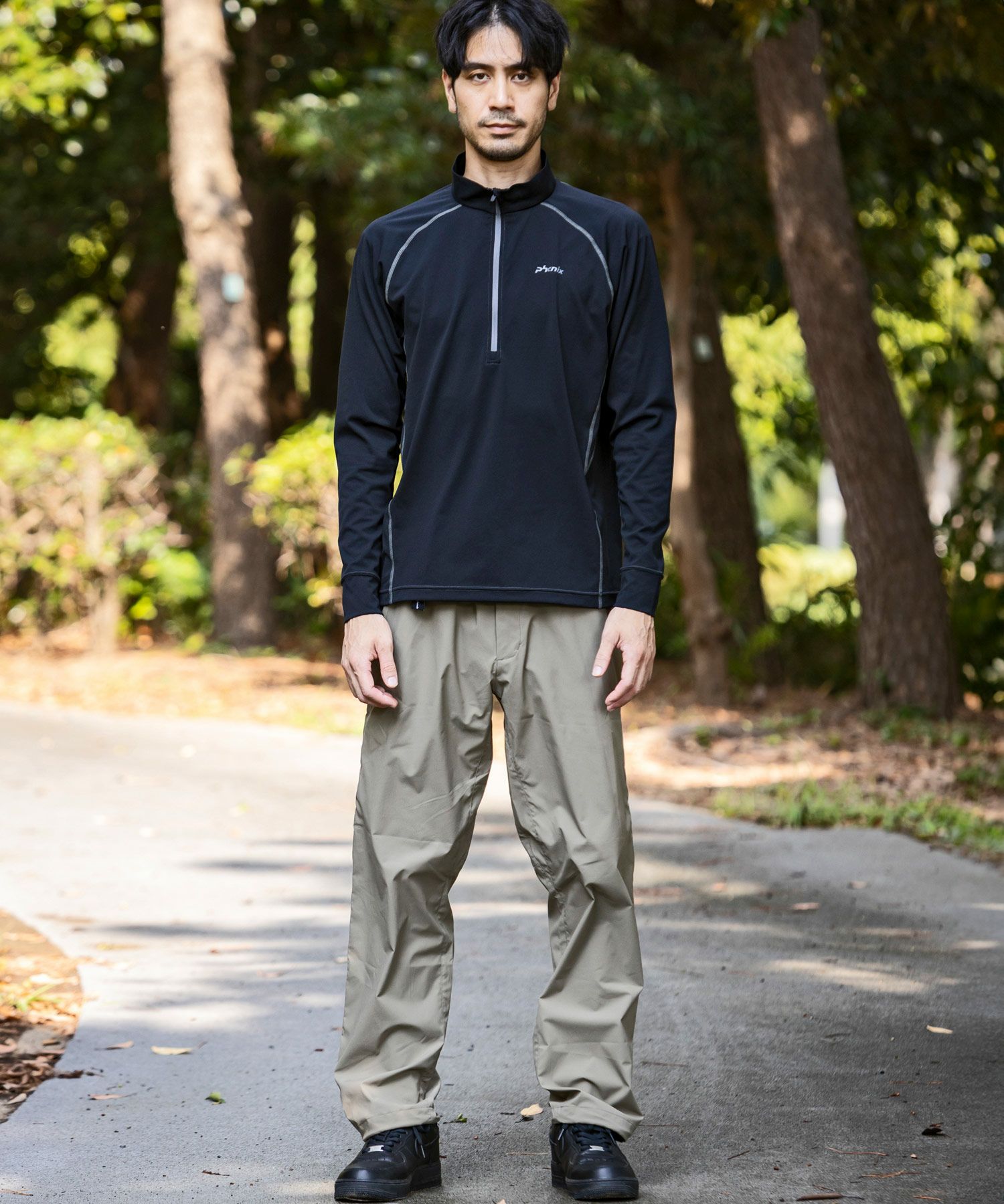 phenix outdoor(フェニックスアウトドア)HALF ZIP LONG SLEEVE T