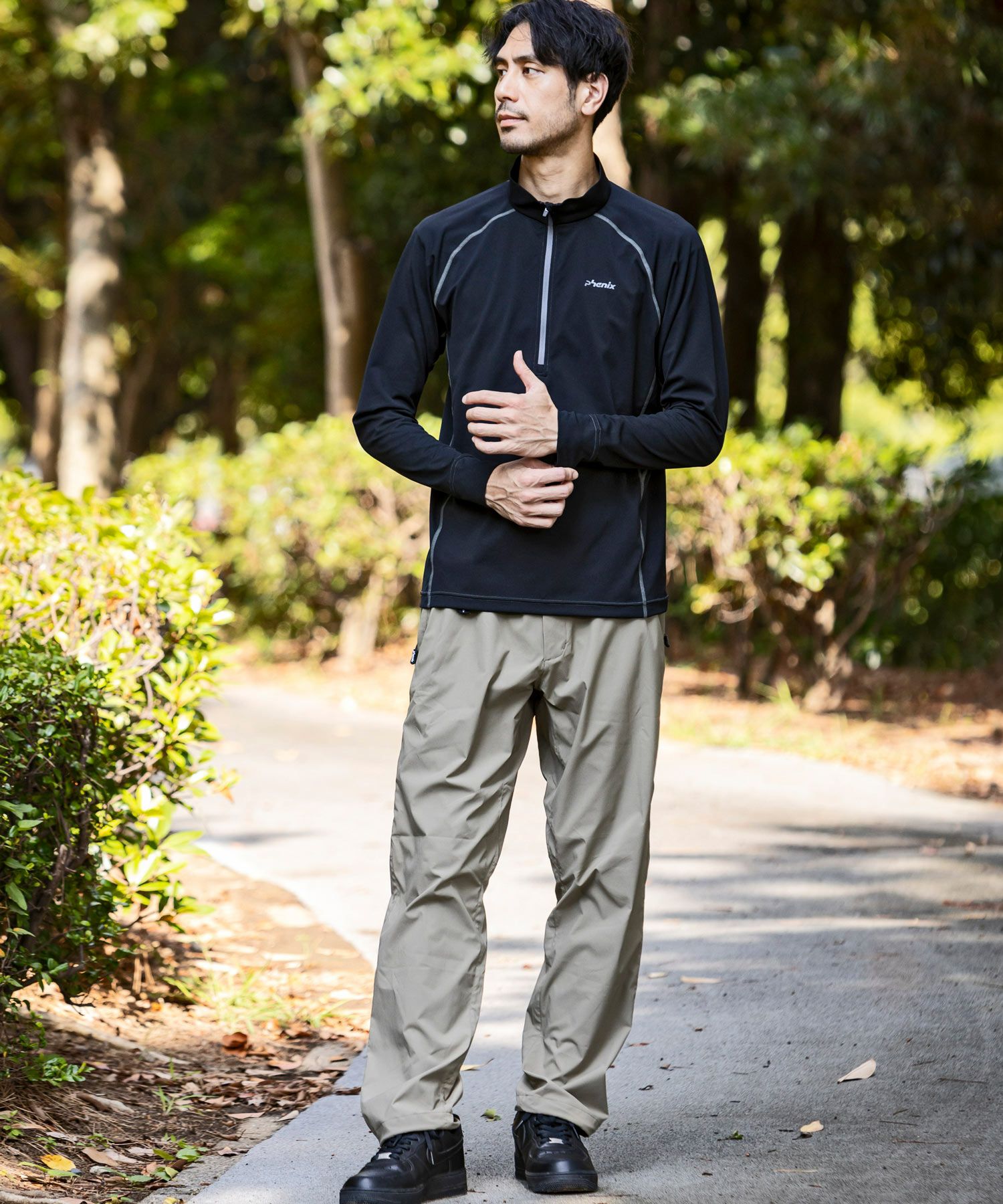 phenix outdoor(フェニックスアウトドア)HALF ZIP LONG SLEEVE T