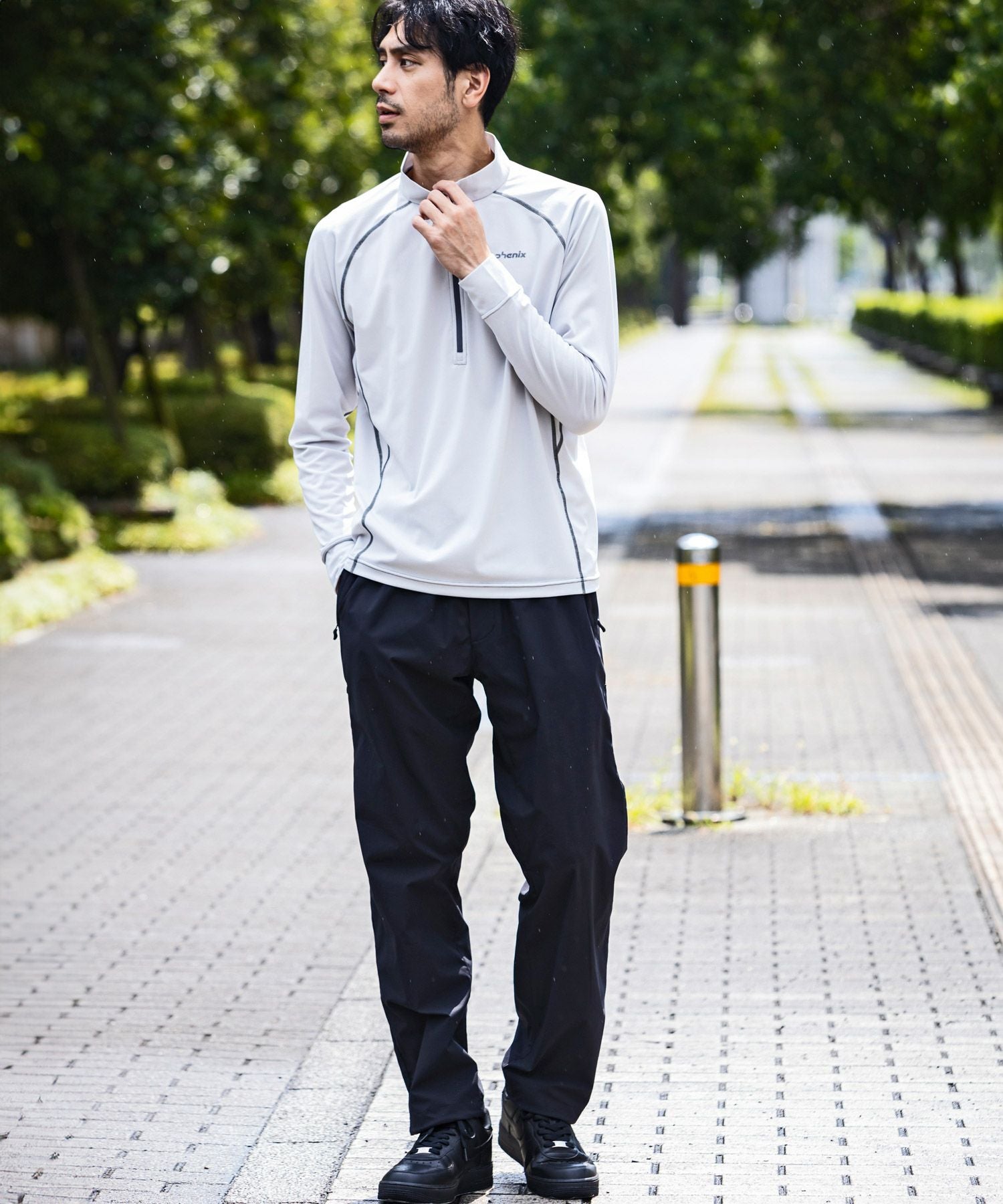 phenix outdoor(フェニックスアウトドア)HALF ZIP LONG SLEEVE T
