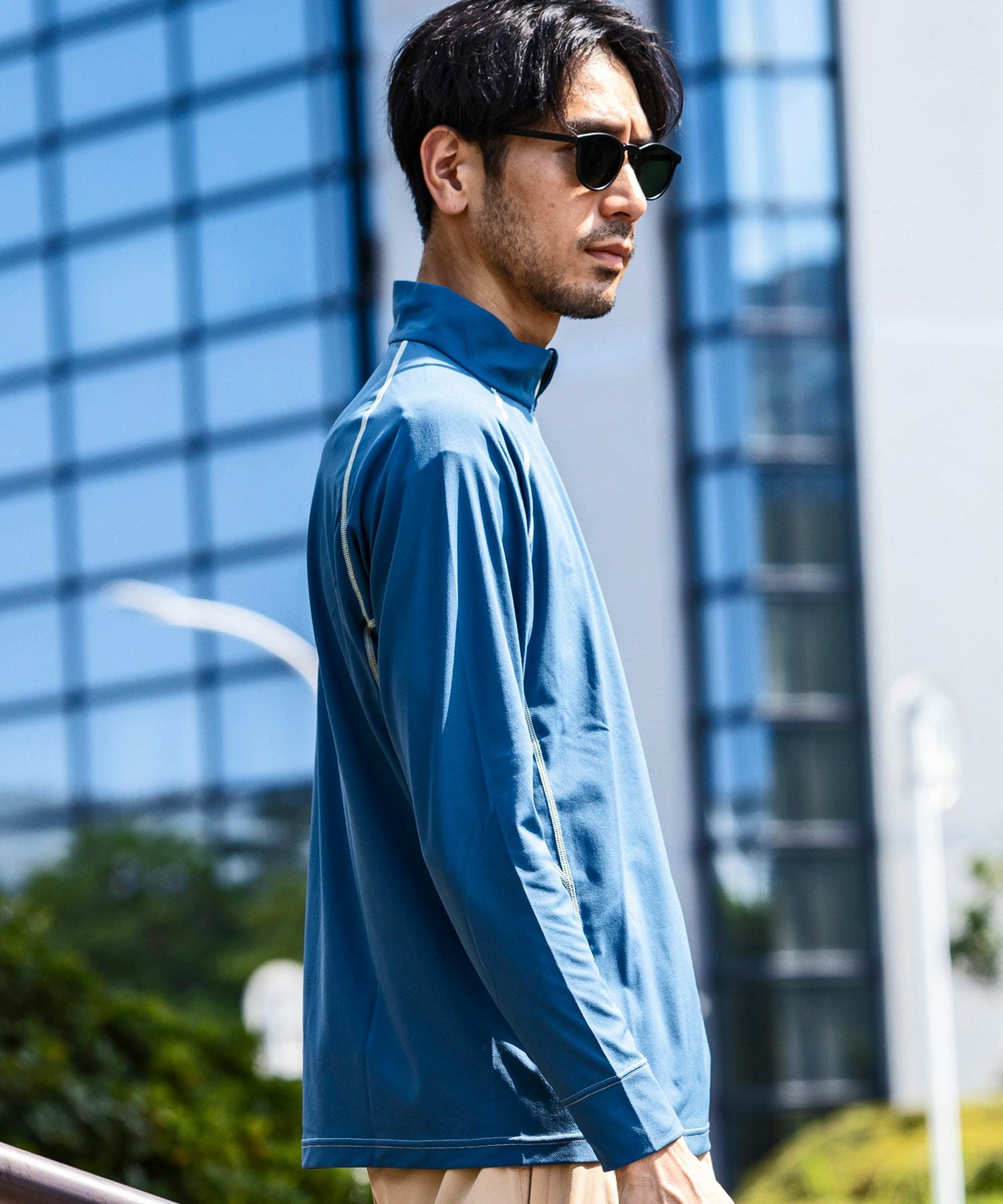phenix outdoor(フェニックスアウトドア)HALF ZIP LONG SLEEVE T