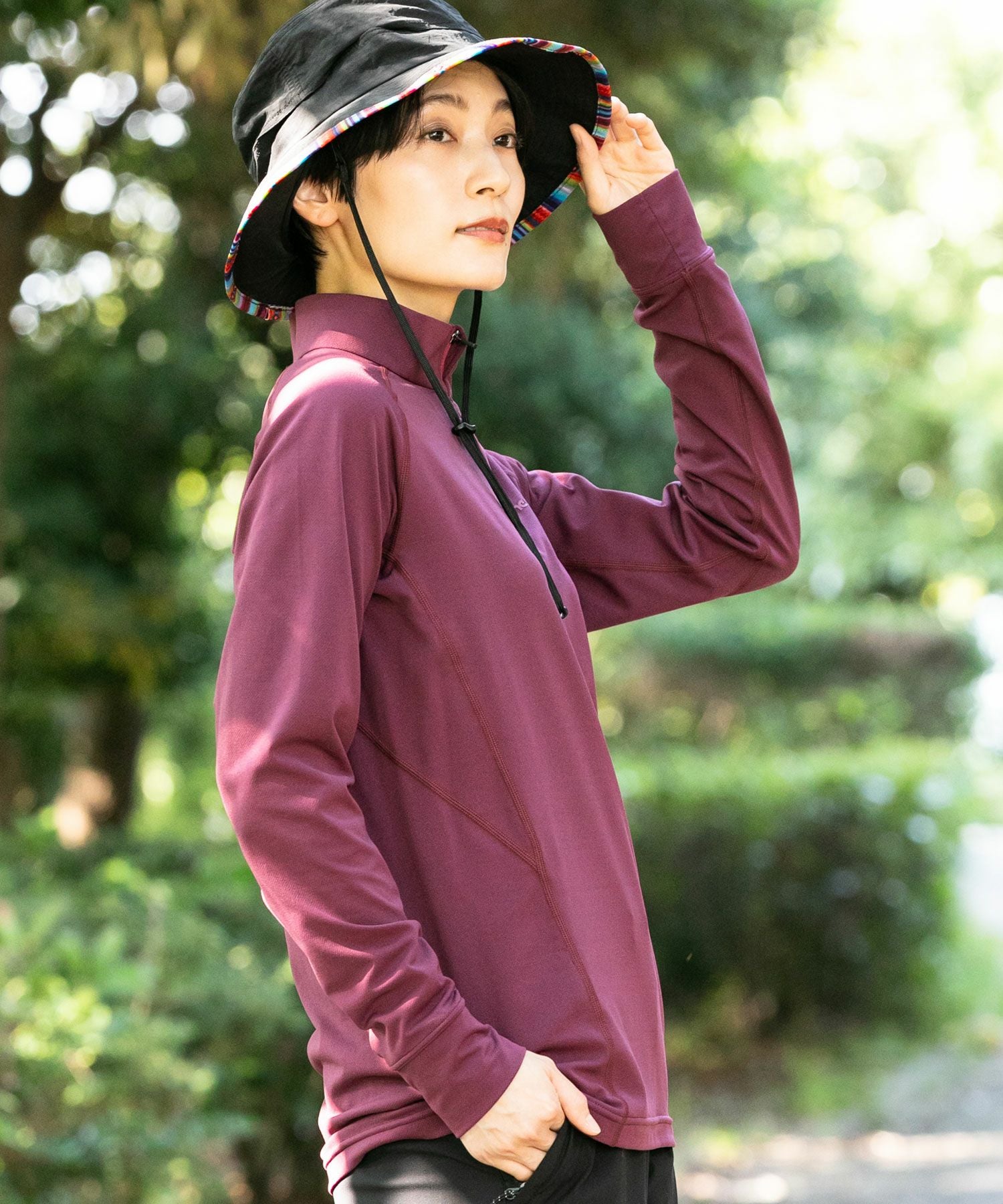 phenix outdoor(フェニックスアウトドア)HALF ZIP LONG SLEEVE T